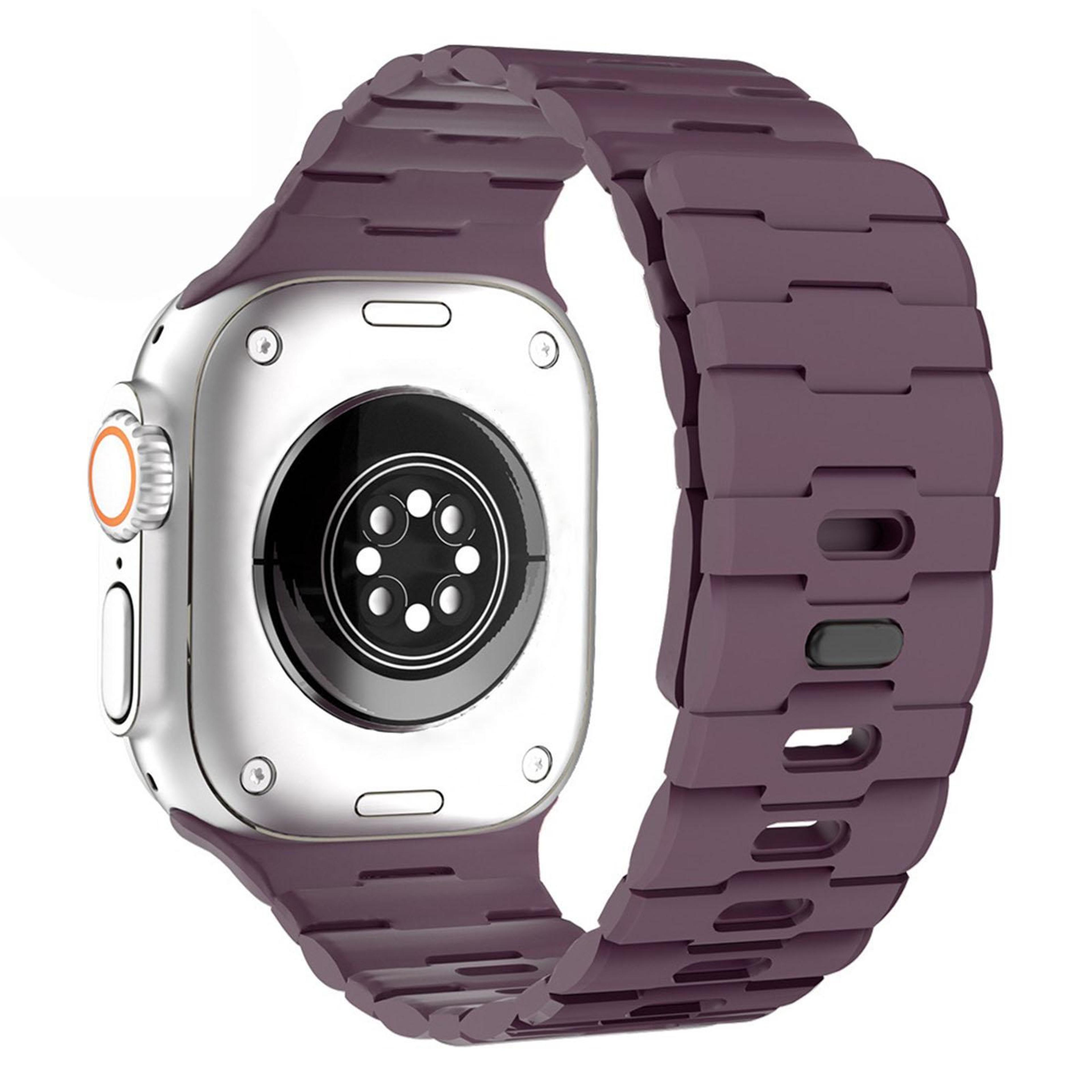 Apple Watch Magnetic Silicone Band Horse Embossed Adjustable Strap 16