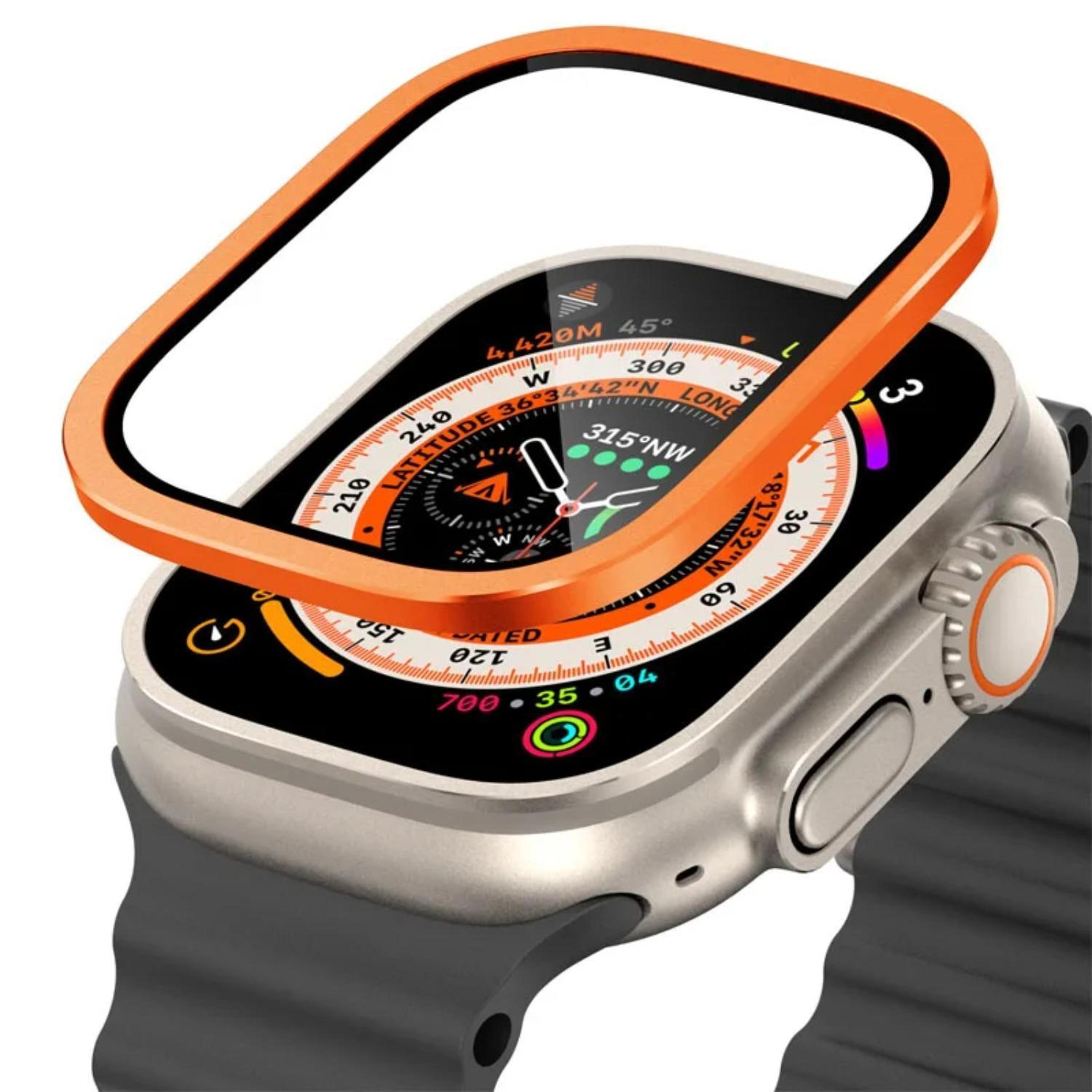 Apple Watch Ultra 49mm Titanium Screen Protector With Tempered Glass Case Full Coverage 11