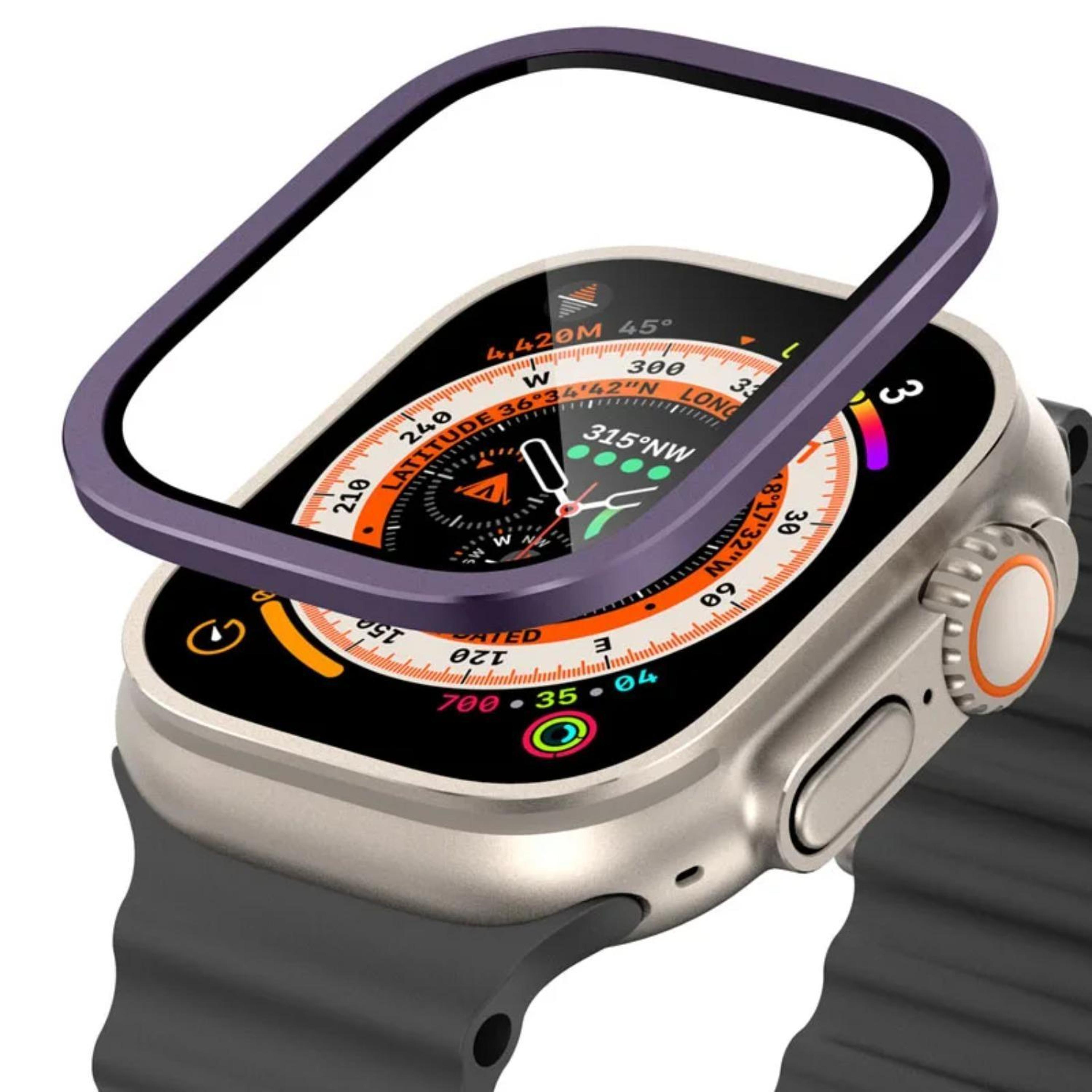 Apple Watch Ultra 49mm Titanium Screen Protector With Tempered Glass Case Full Coverage 14