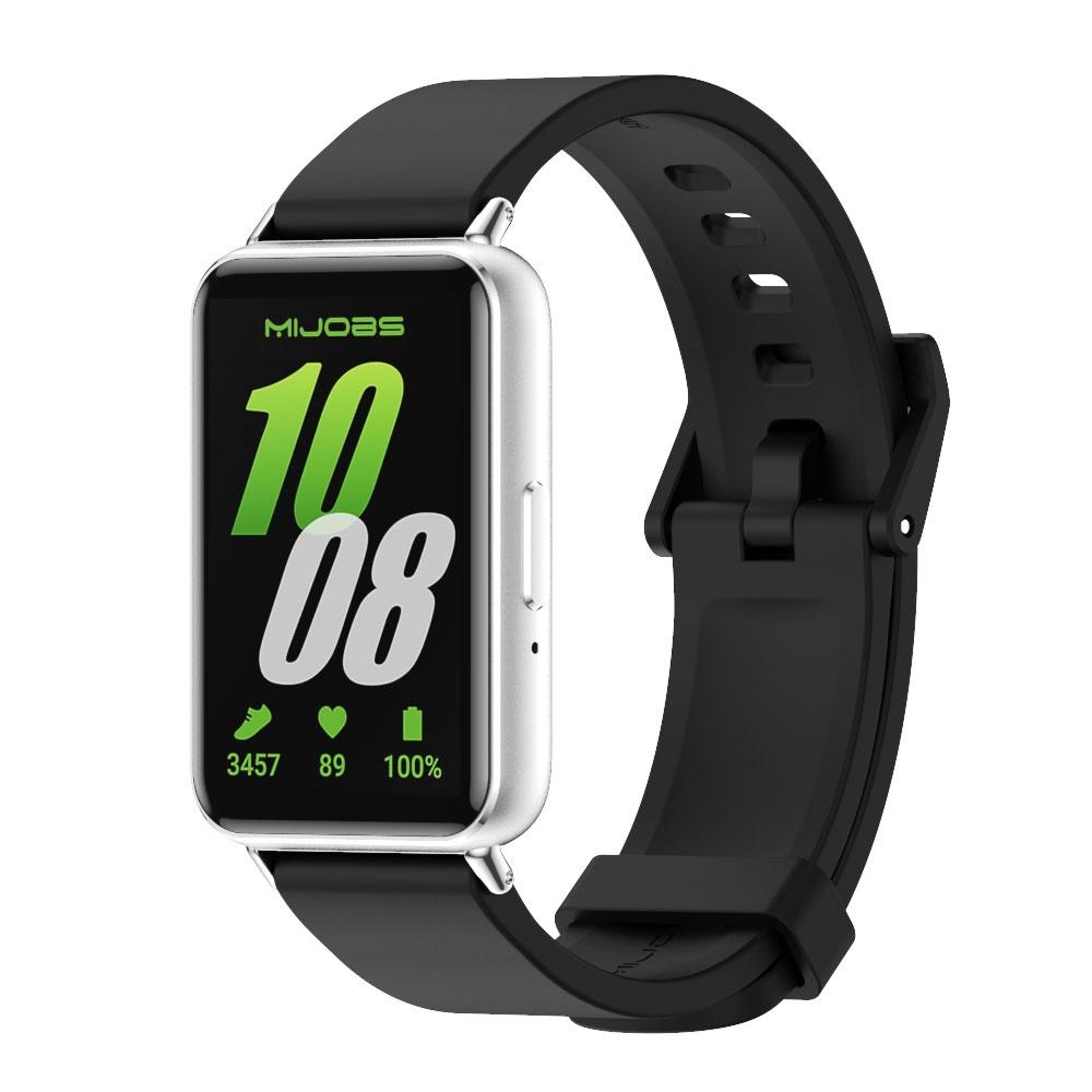 Samsung Galaxy Fit 3 Silicone Watch Band Adjustable Replacement Strap With Stainless Steel Buckle 2