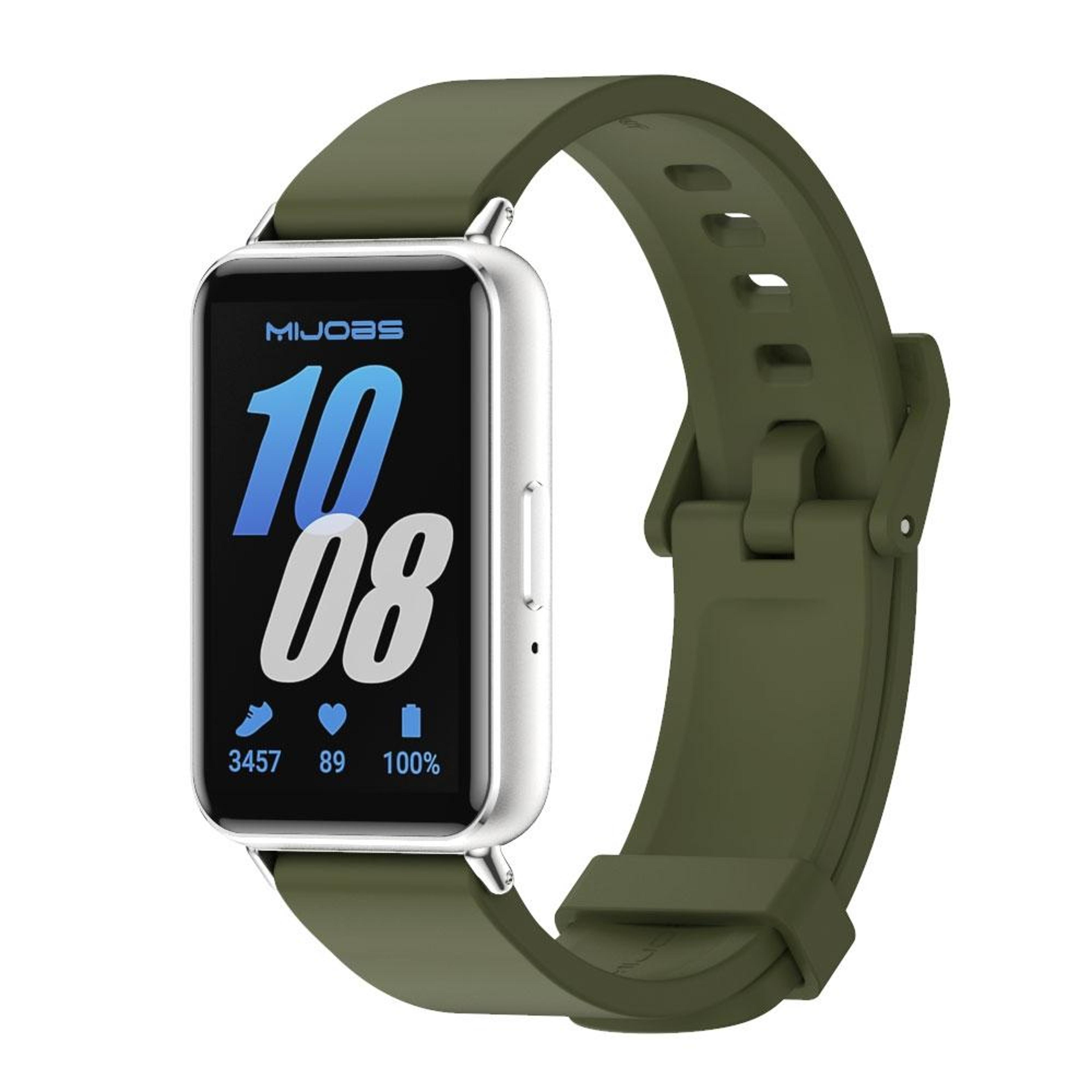 Samsung Galaxy Fit 3 Silicone Watch Band Adjustable Replacement Strap With Stainless Steel Buckle 8
