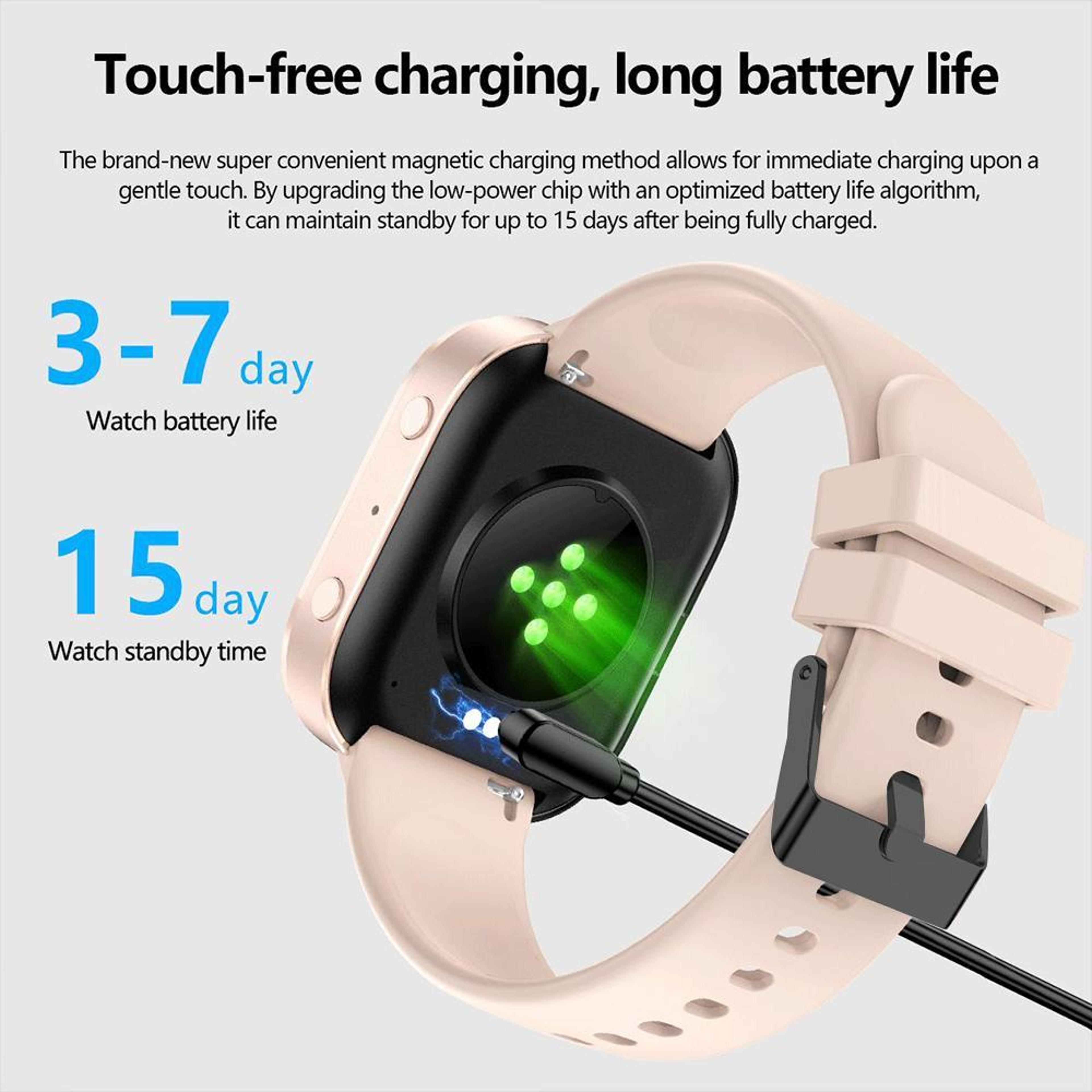 QS15 Bluetooth Smart Watch With 188 Inch HD Display Health Monitor Fitness Tracker 6