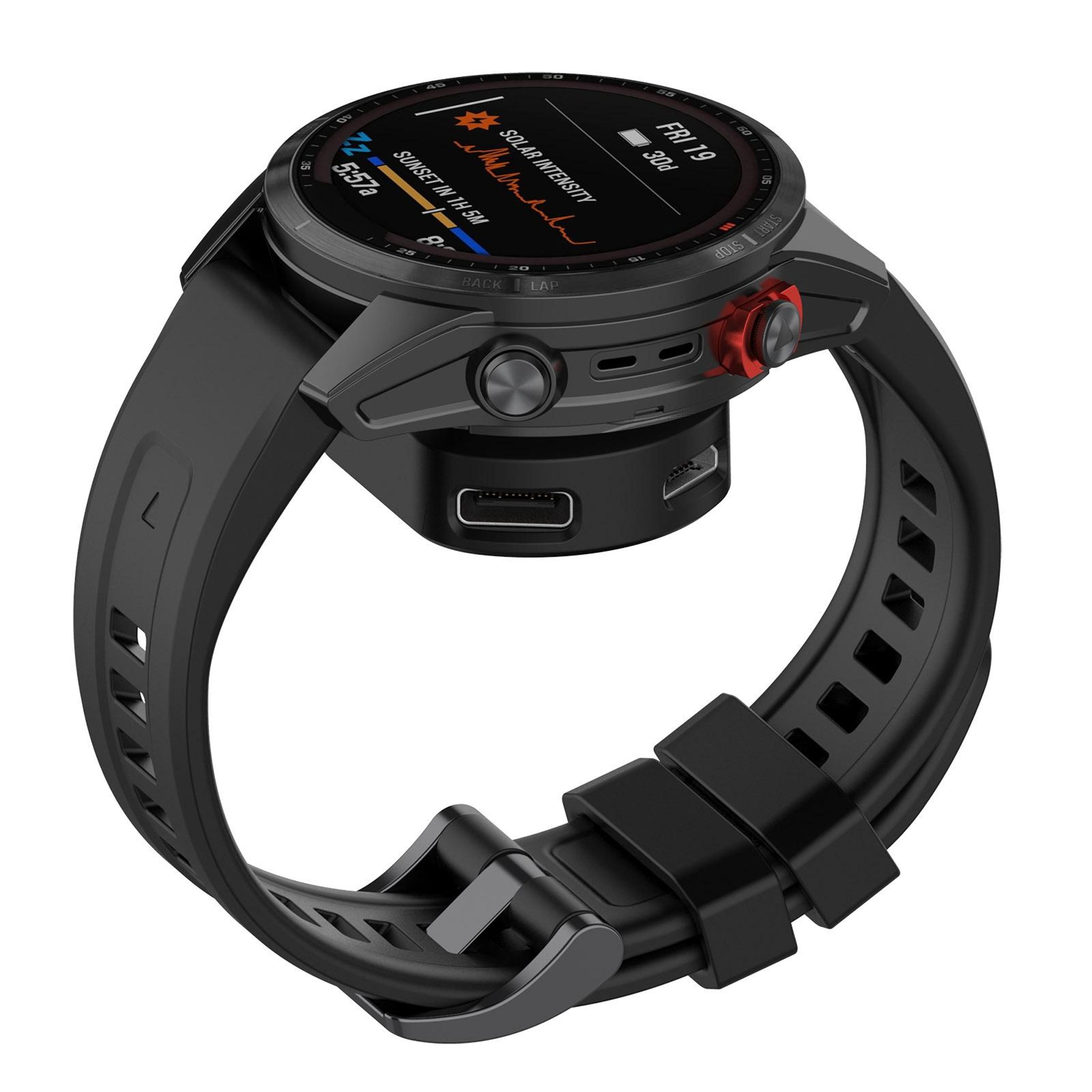 Garmin Watch Charging Adapter 90 Degree Charging Base Portable Keychain Charger Dock 4