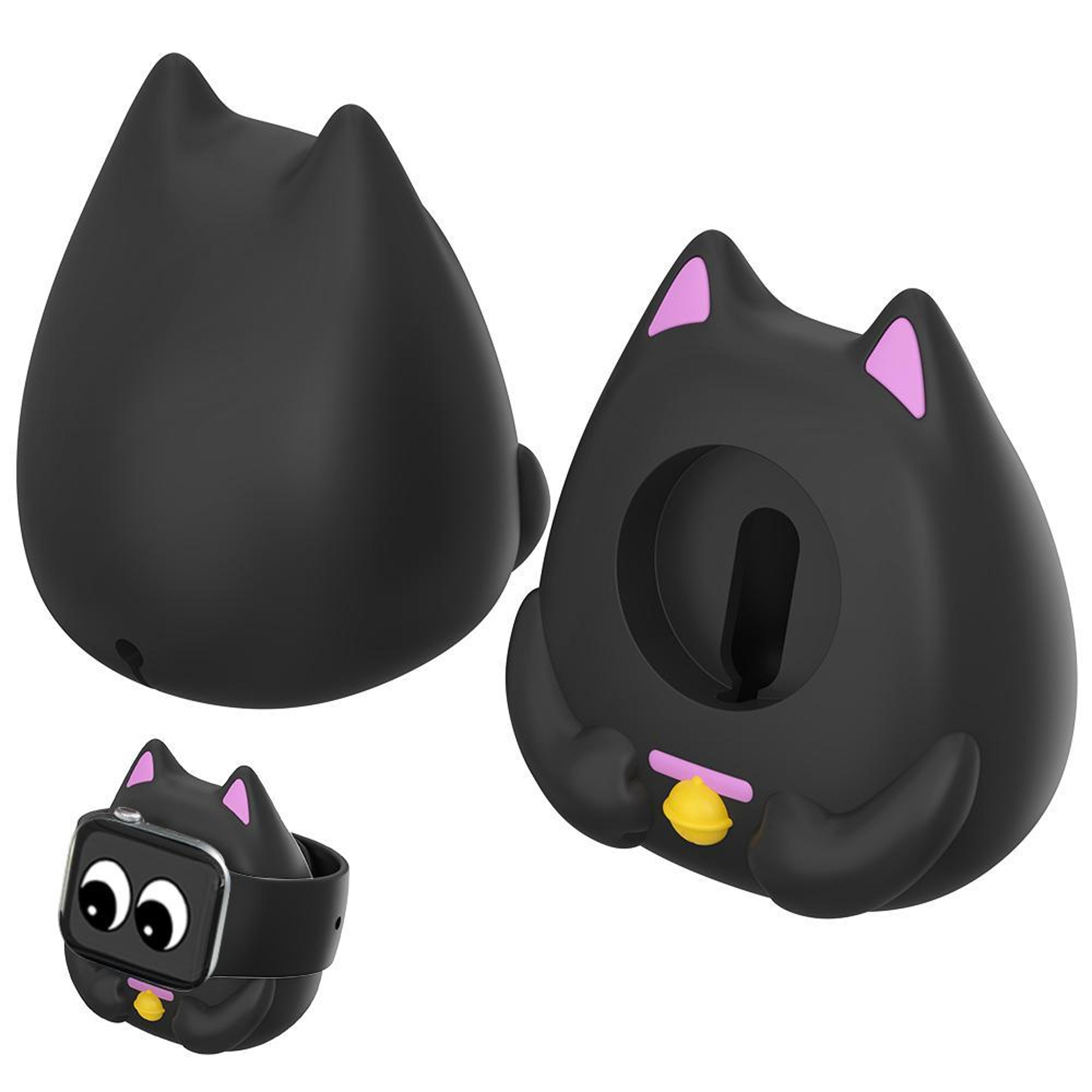 XDcase Apple Watch Charging Stand Lucky Cat Silicone Watch Charger Holder Dock For Series 1 To 11 S 7