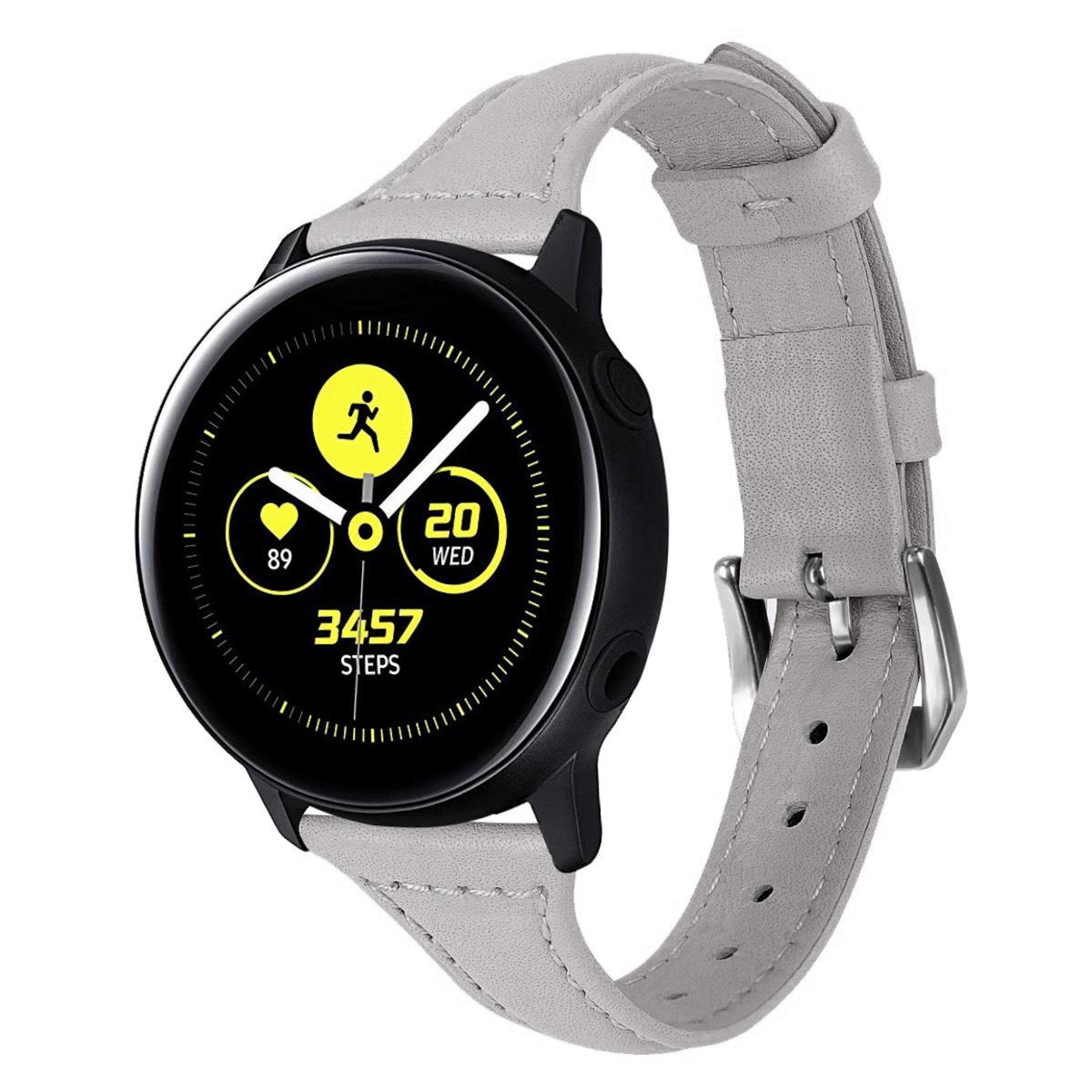 Leather Watch Band For Samsung Galaxy Watch Slim Replacement Strap With Metal Buckle 10