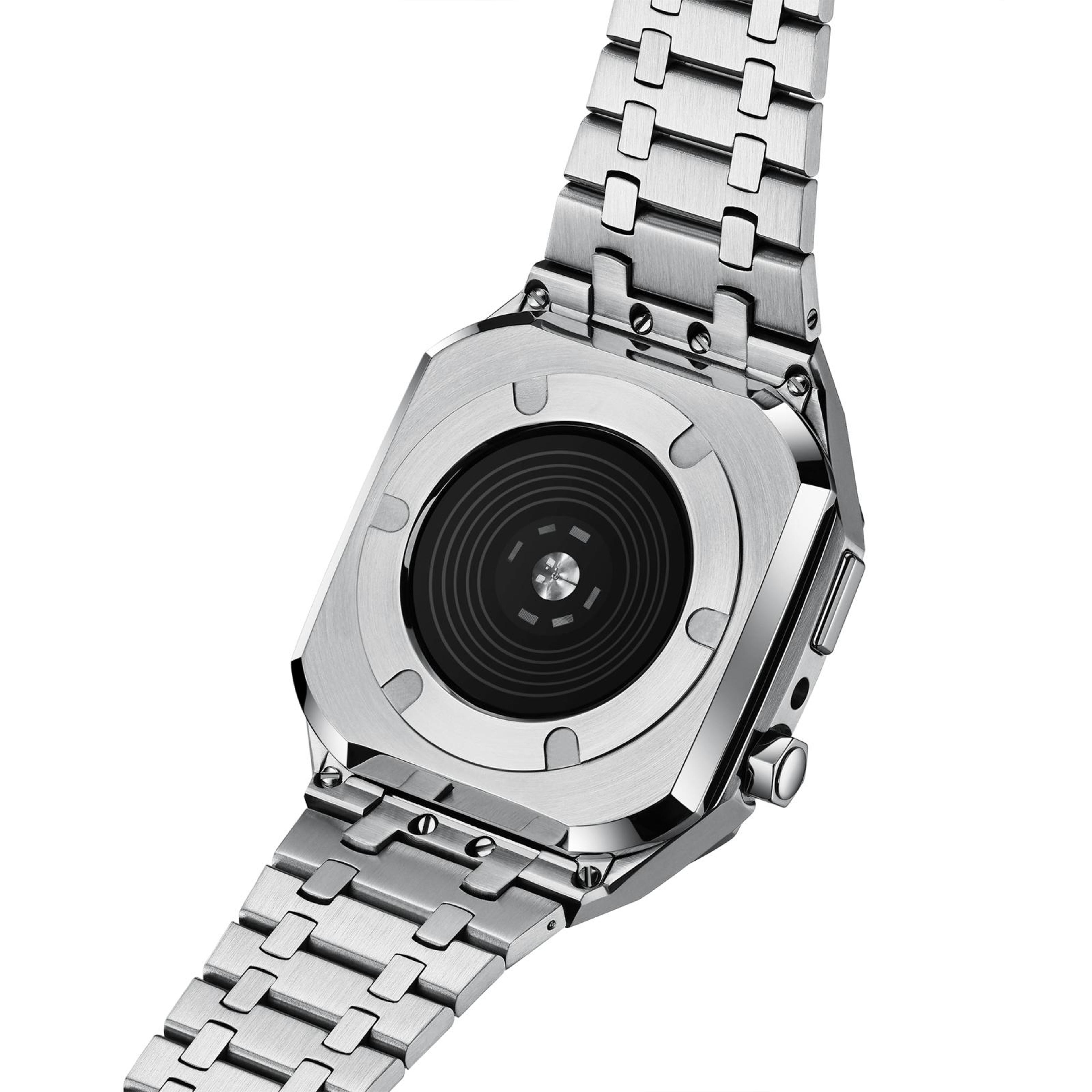Integrated Apple Watch Metal Band With Protective Case For Apple Watch Series 9 8 7 45mm 5