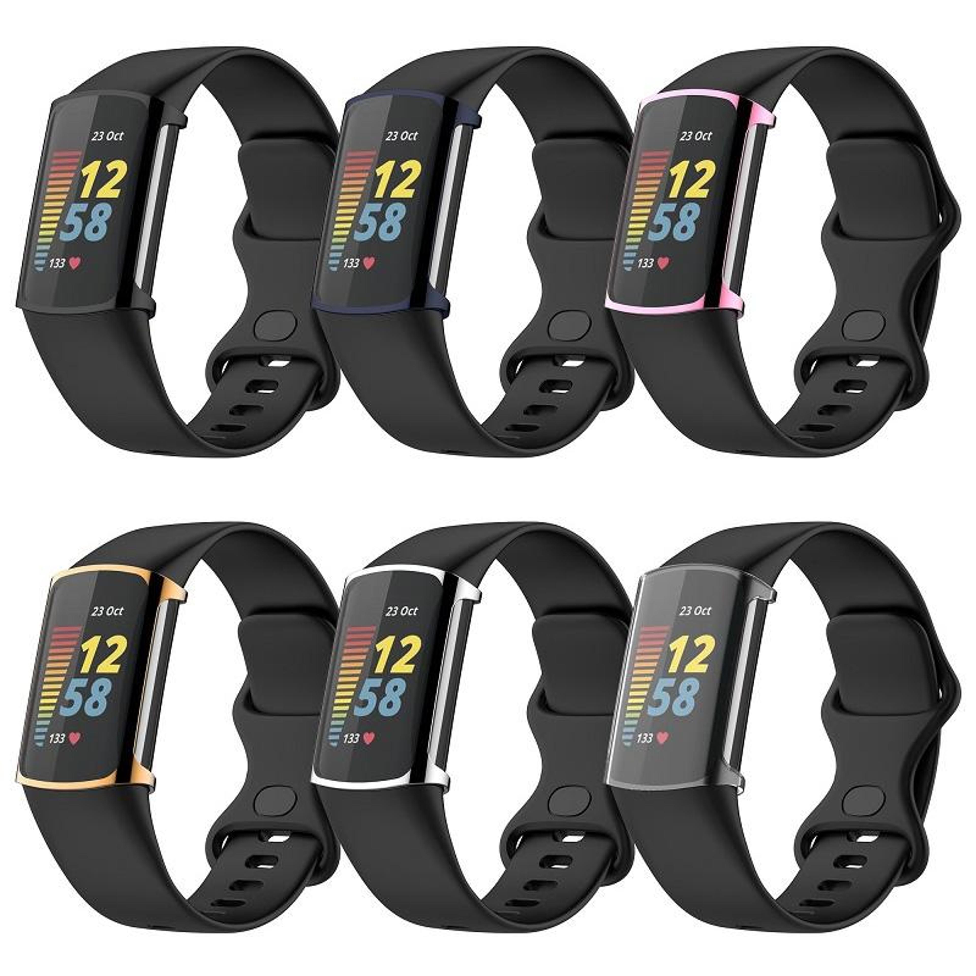 Fitbit Charge 6 5 TPU Protective Case Full Coverage Electroplated Watch Cover 11