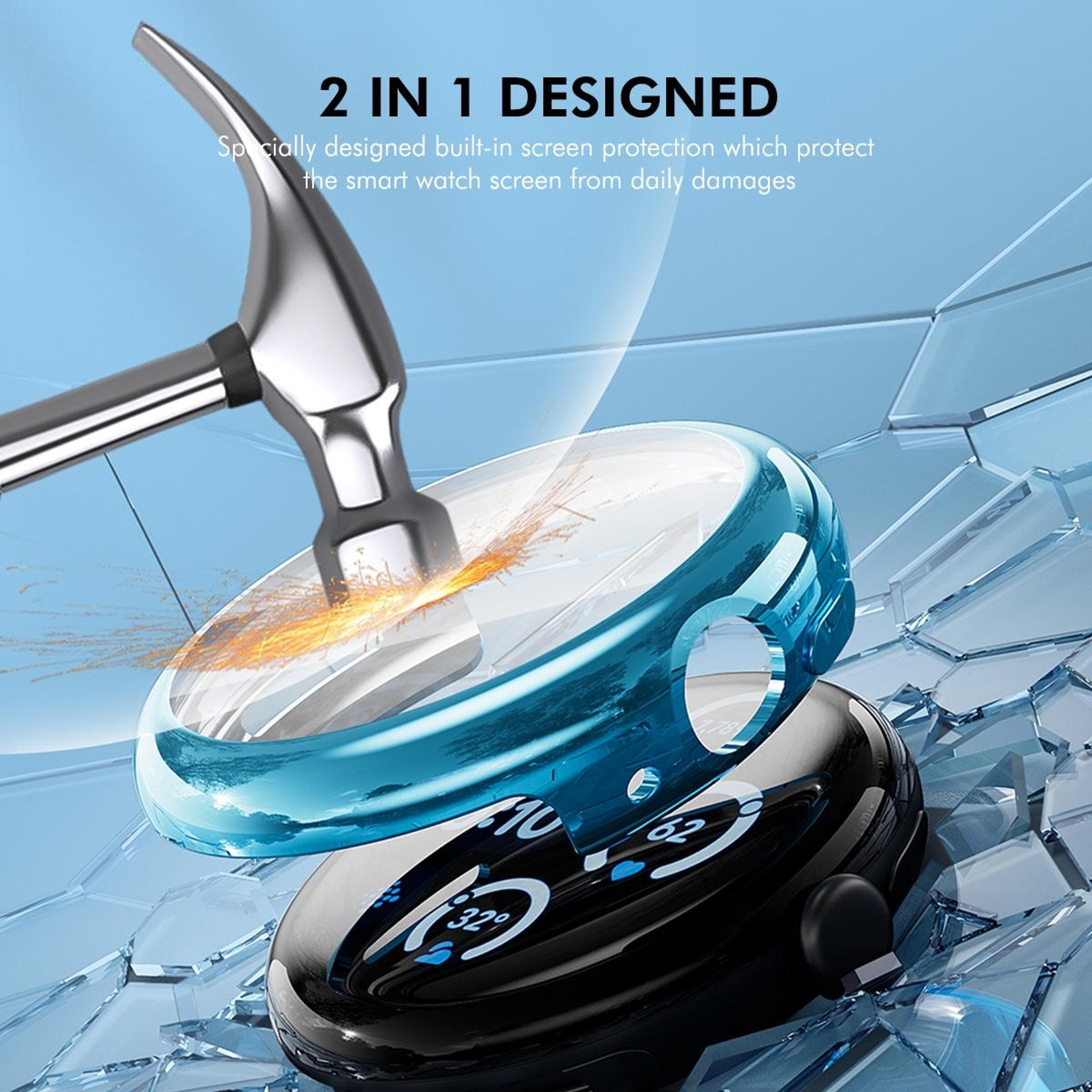 ENKAY Hat Prince Google Pixel Watch 3 Case 45mm Full Coverage TPU Screen Protector Cover 4