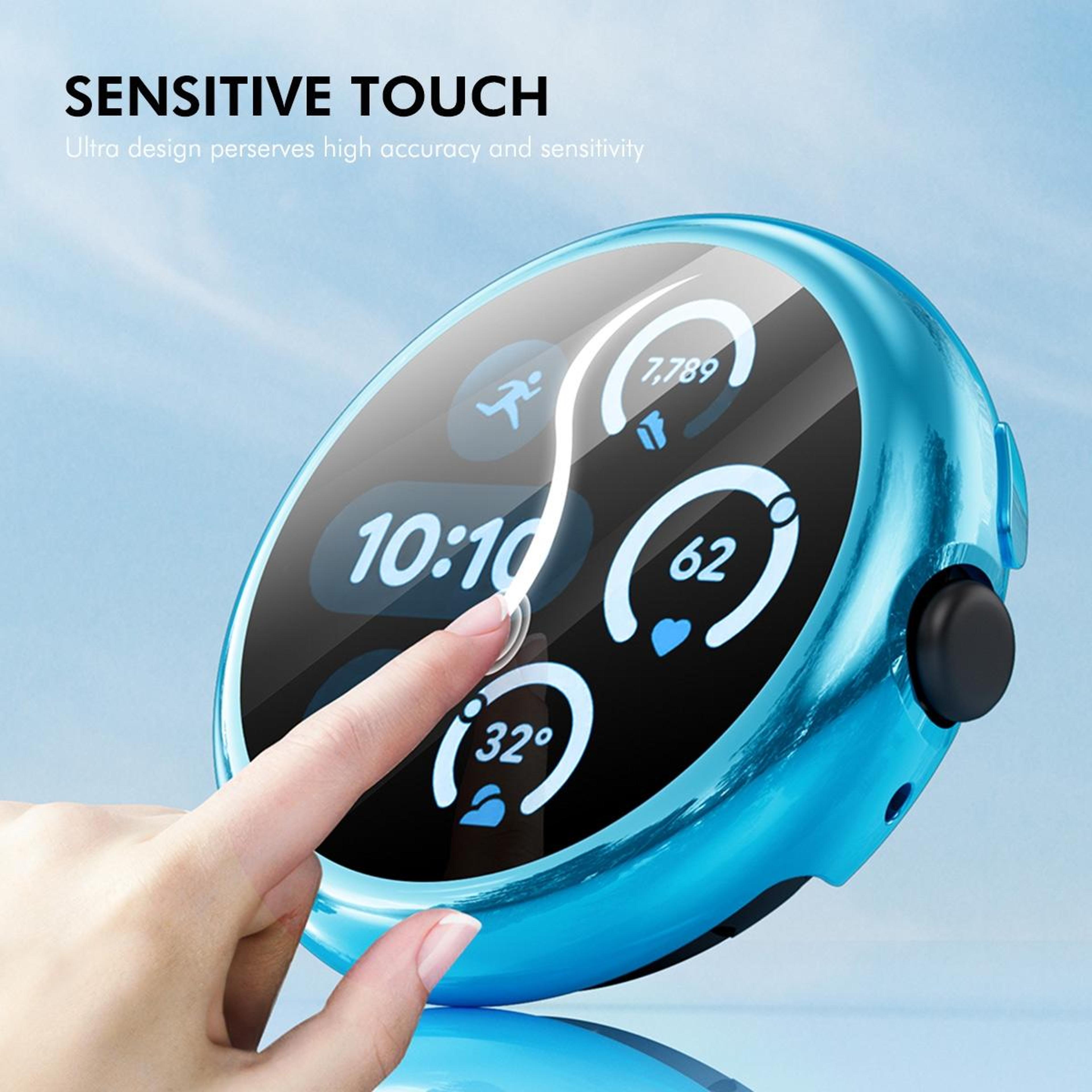 ENKAY Hat Prince Google Pixel Watch 3 Case 45mm Full Coverage TPU Screen Protector Cover 6