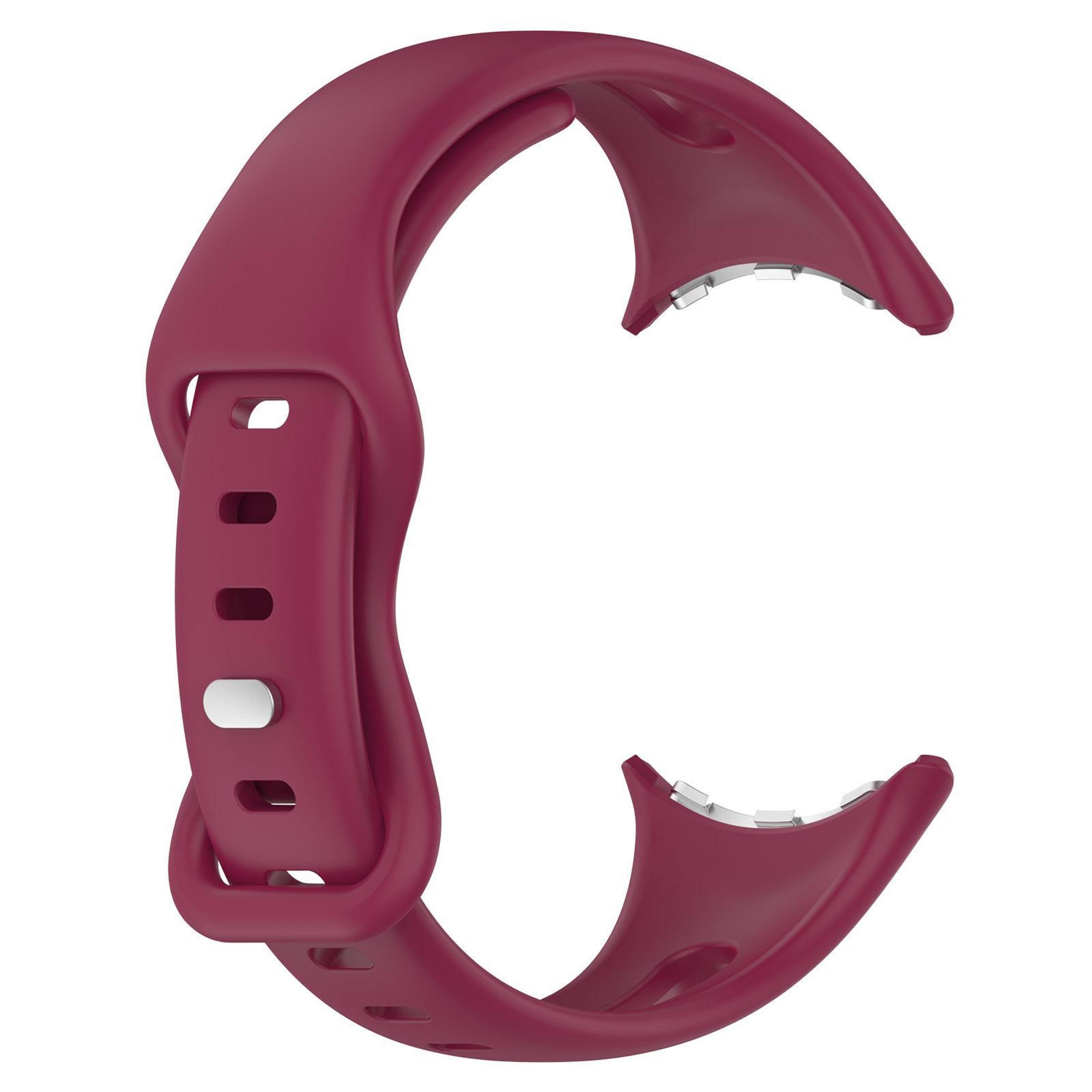 Google Pixel Watch 4 3 2 1 Silicone Watch Band With Butterfly Buckle Soft Replacement Strap 2