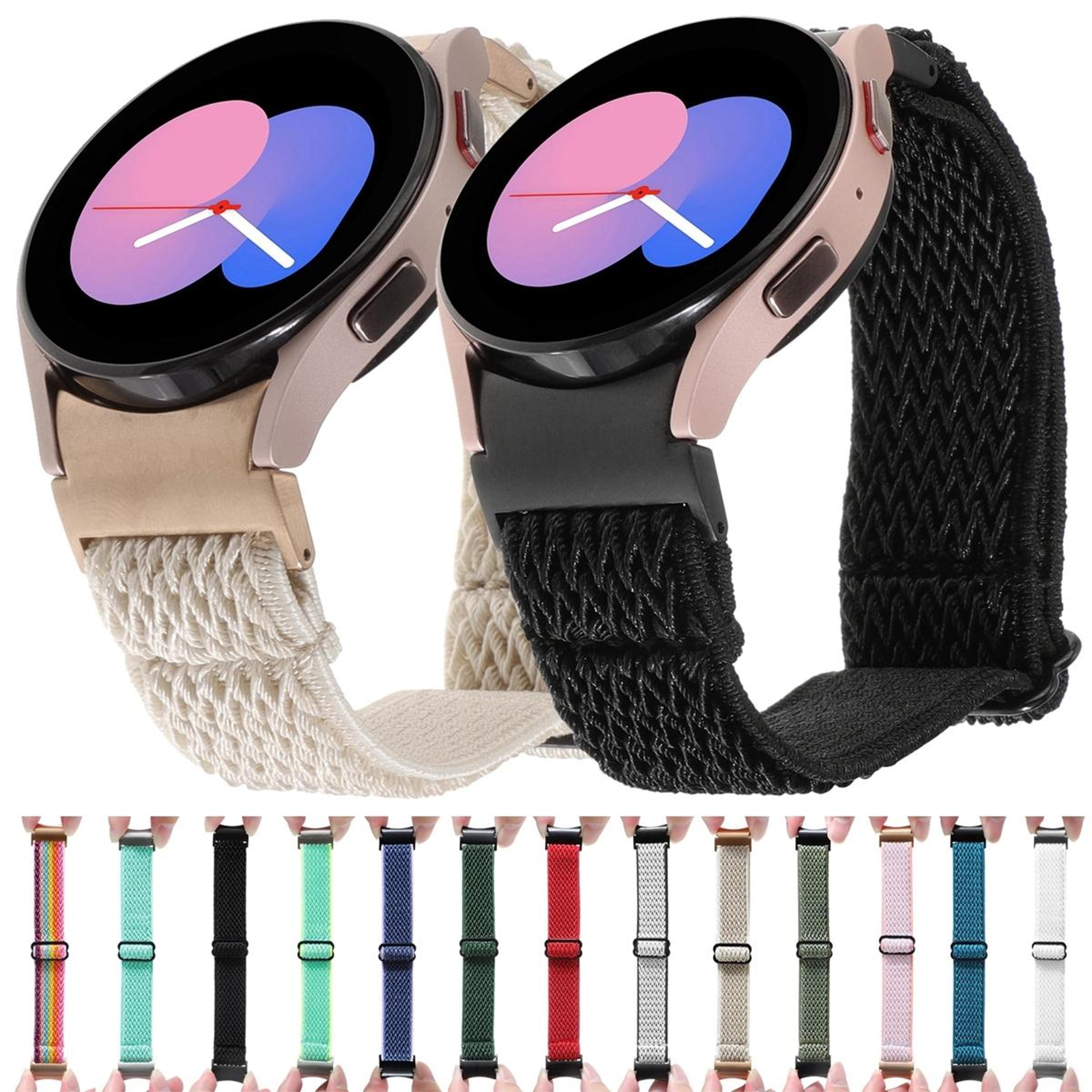 Samsung Galaxy Watch 6 5 Pro 4 Braided Nylon Watch Band Adjustable Wave Replacement Strap 8