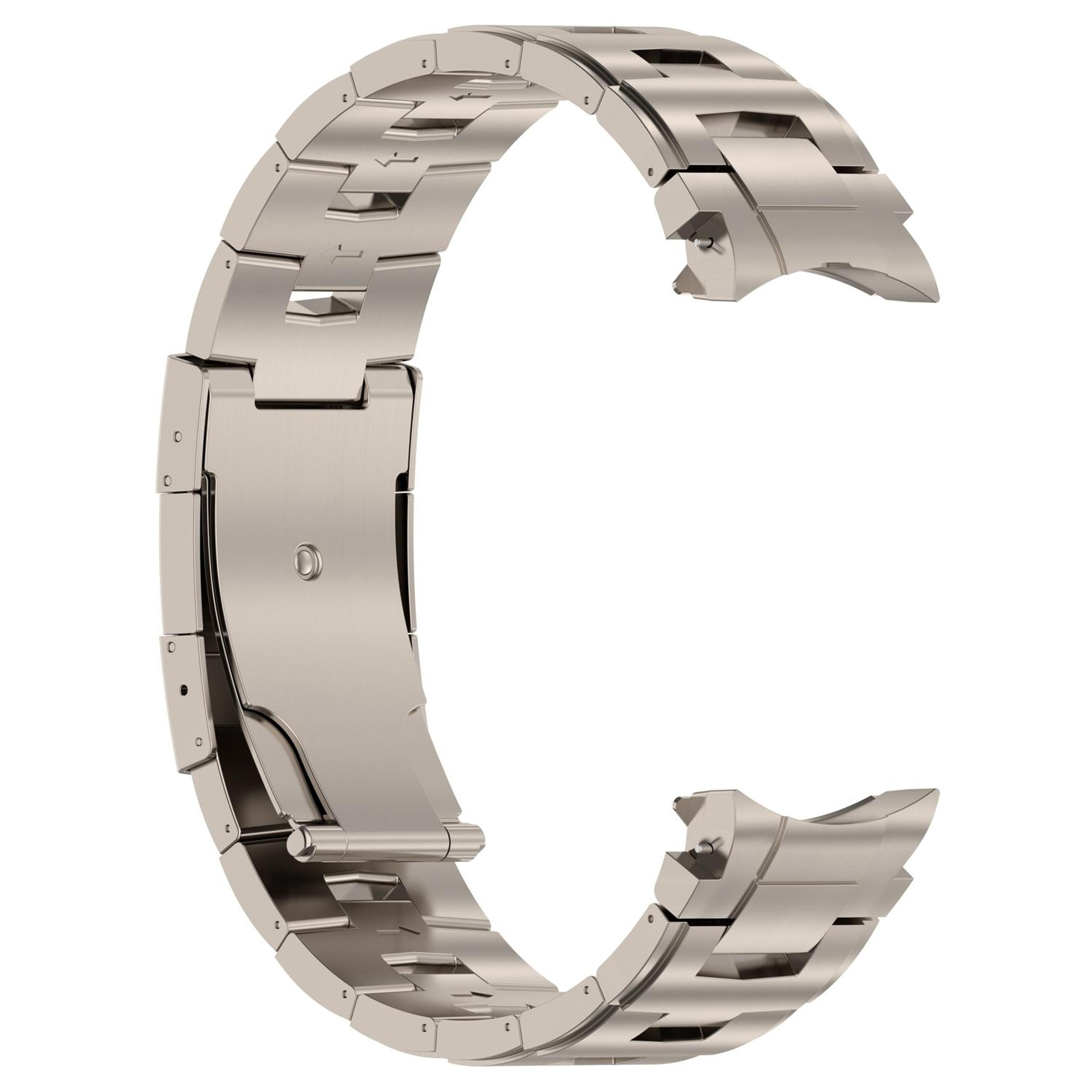 Samsung Galaxy Watch 6 5 Pro 4 Pure Titanium Watch Band Button Style Metal Replacement Strap 3