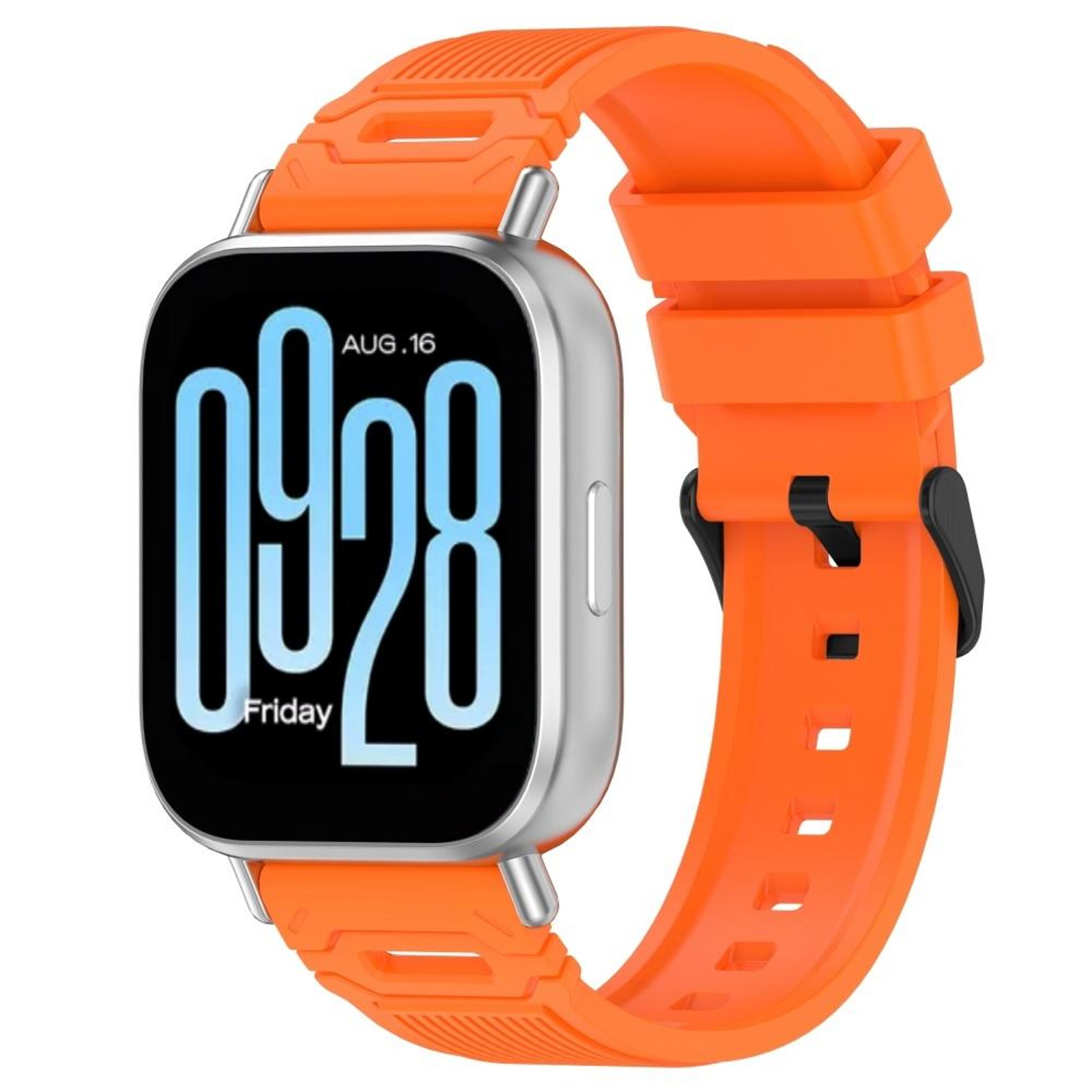 Xiaomi Watch 22mm Silicone Watch Band Vertical Pattern Quick Release Replacement Strap With Black B 8