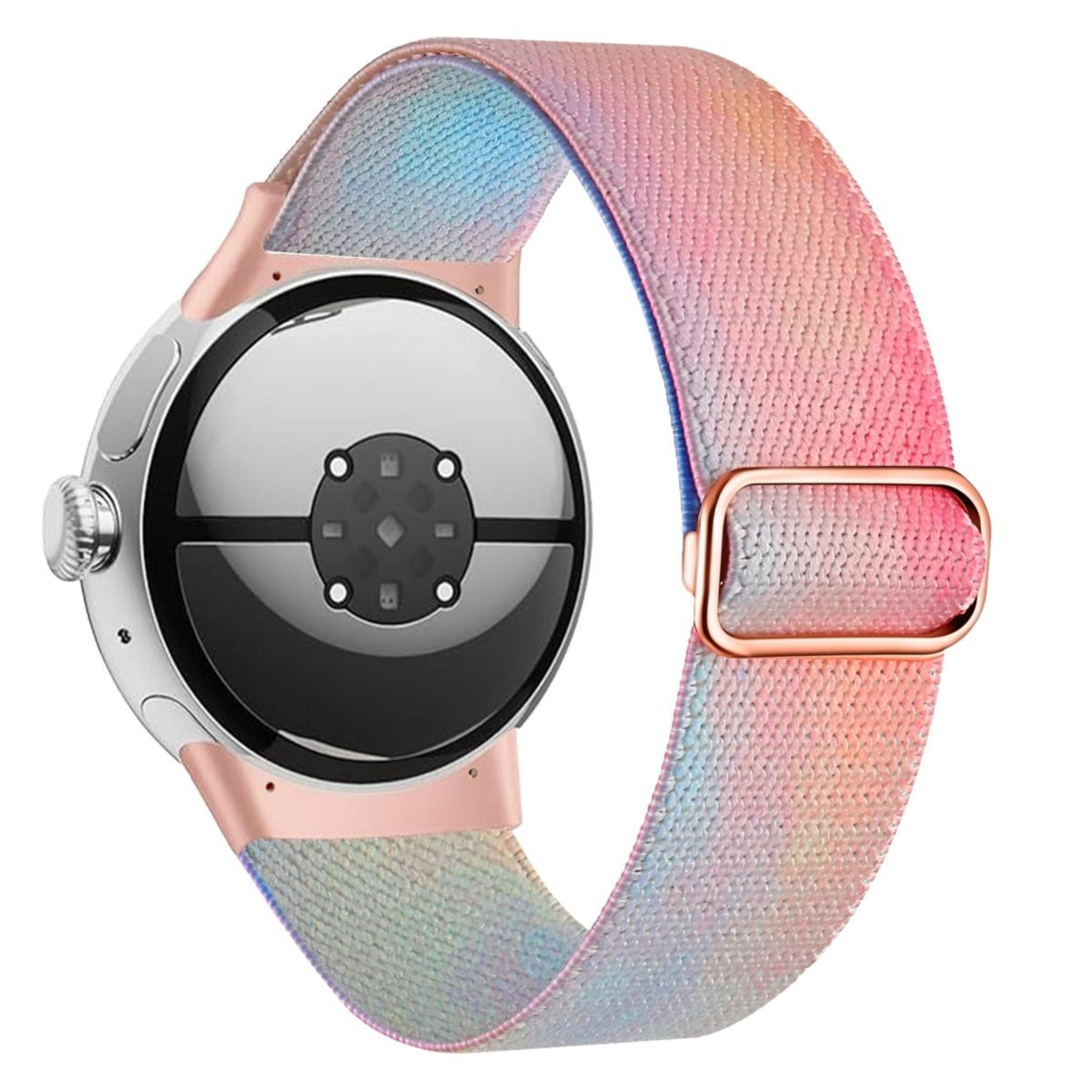 Google Pixel Watch 4 3 2 1 Braided Nylon Watch Band Adjustable Colorful Replacement Strap 1