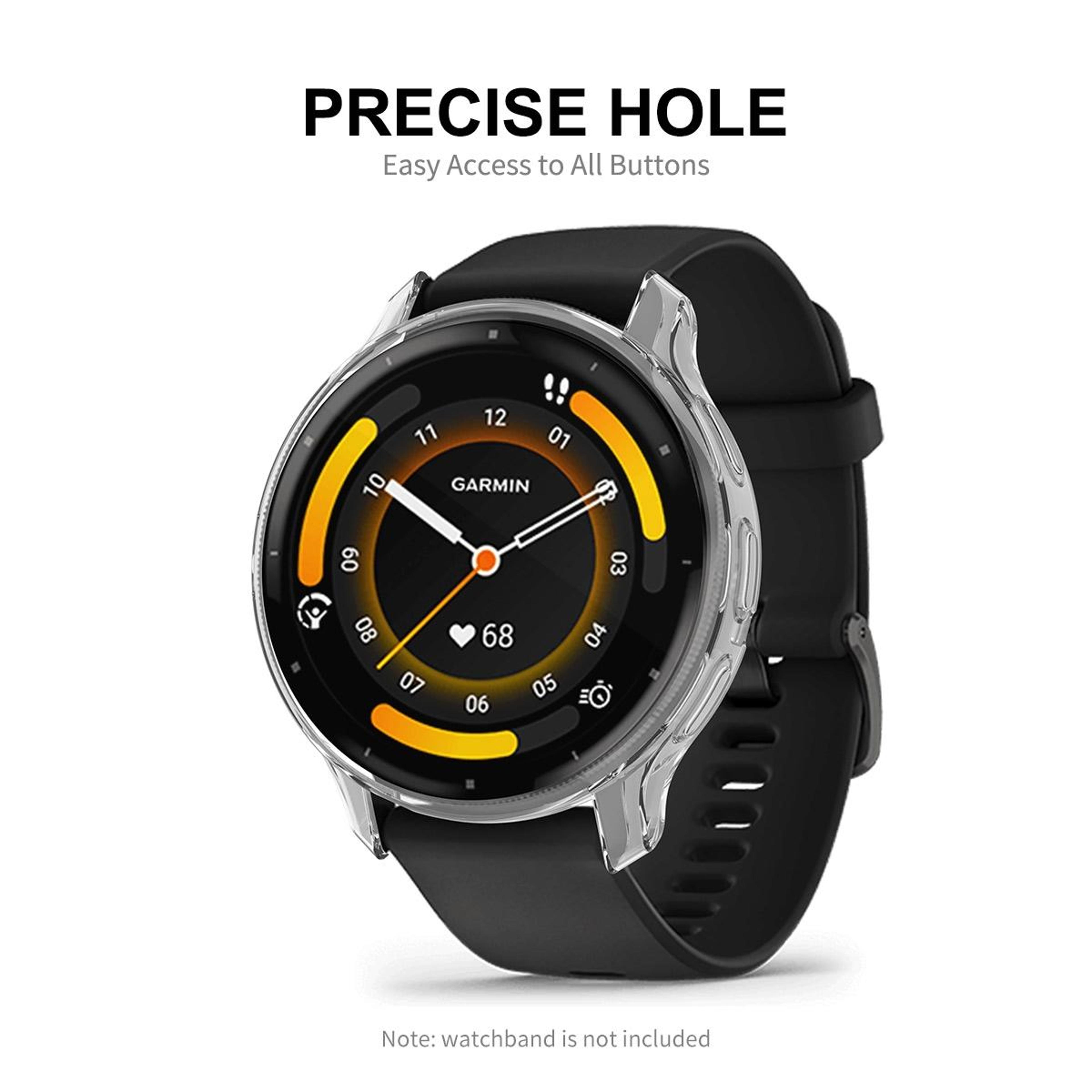 ENKAY Hat Prince Garmin Venu 3 Case Full Coverage TPU Watch Case With Screen Protector 6