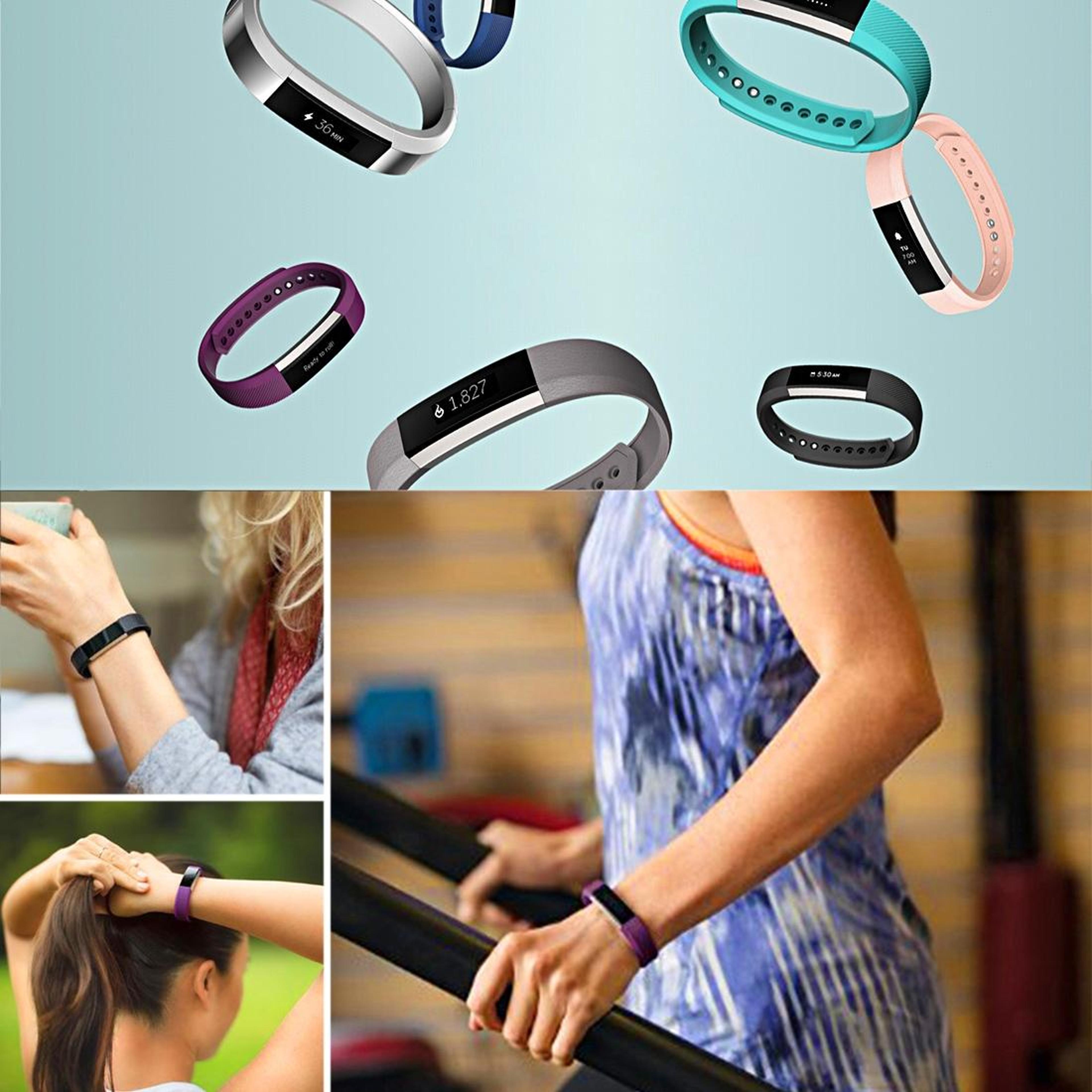 Fitbit Alta Silicone Watch Band Oblique Texture Soft Replacement Strap 12