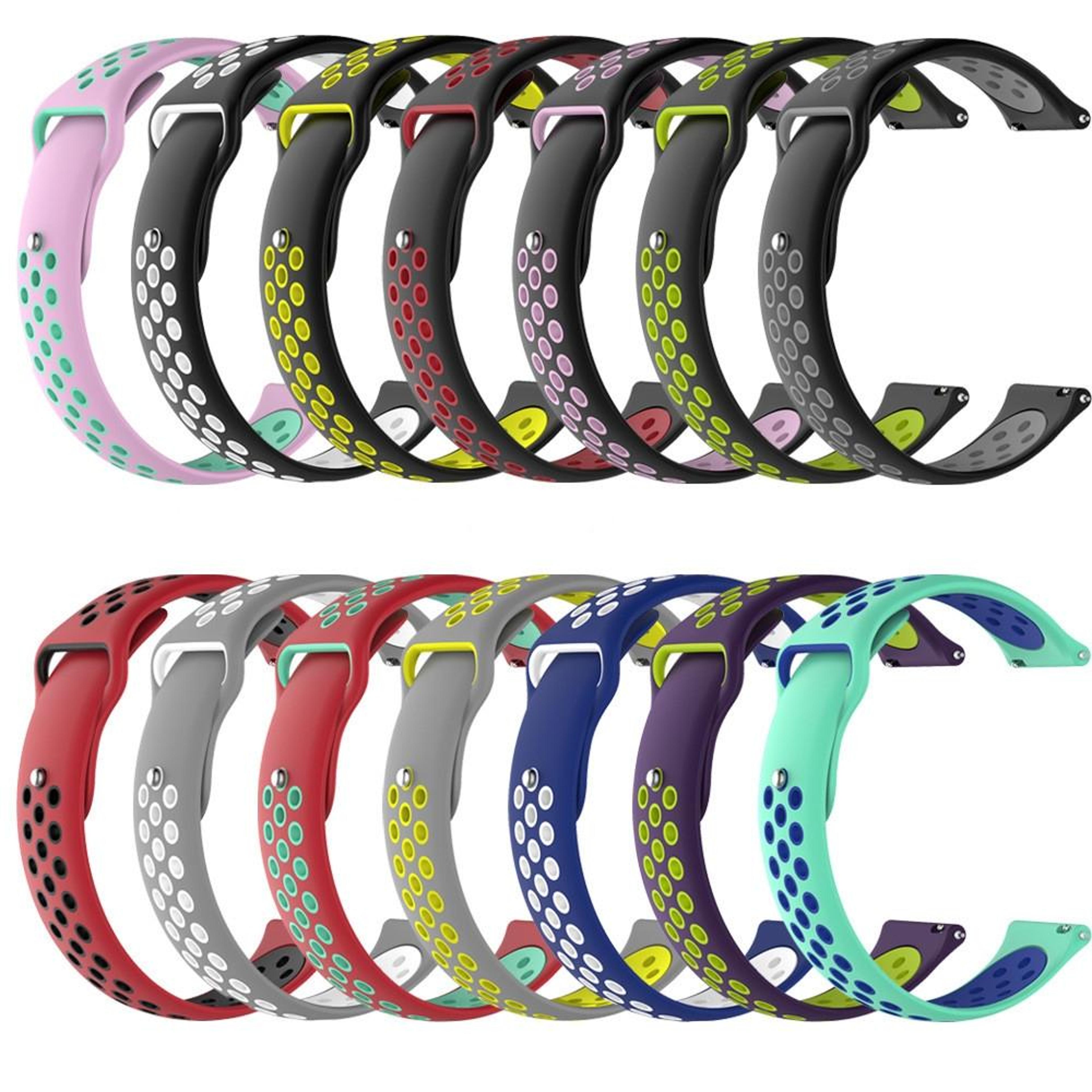 Dual Color Silicone Watch Band With Protective Cover For Samsung Galaxy Watch Gear S3 And TicWatch  6