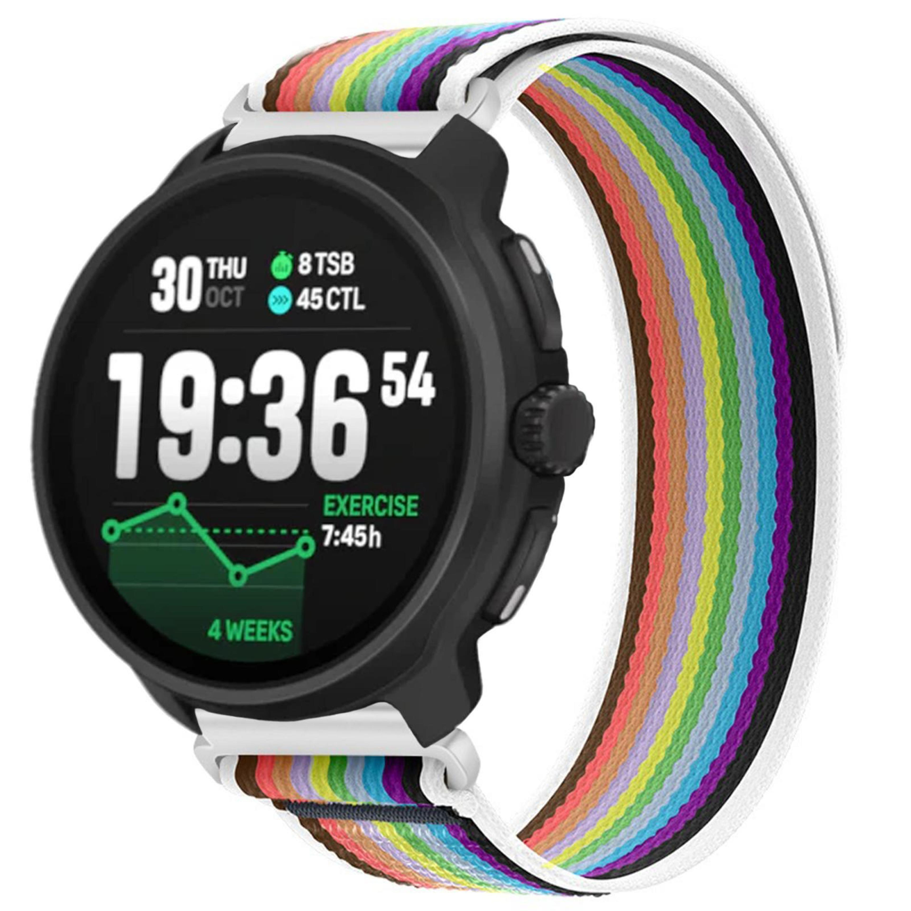Suunto Race 2 Nylon Watch Band Wild Path Hook And Loop Adjustable Sport Strap 2