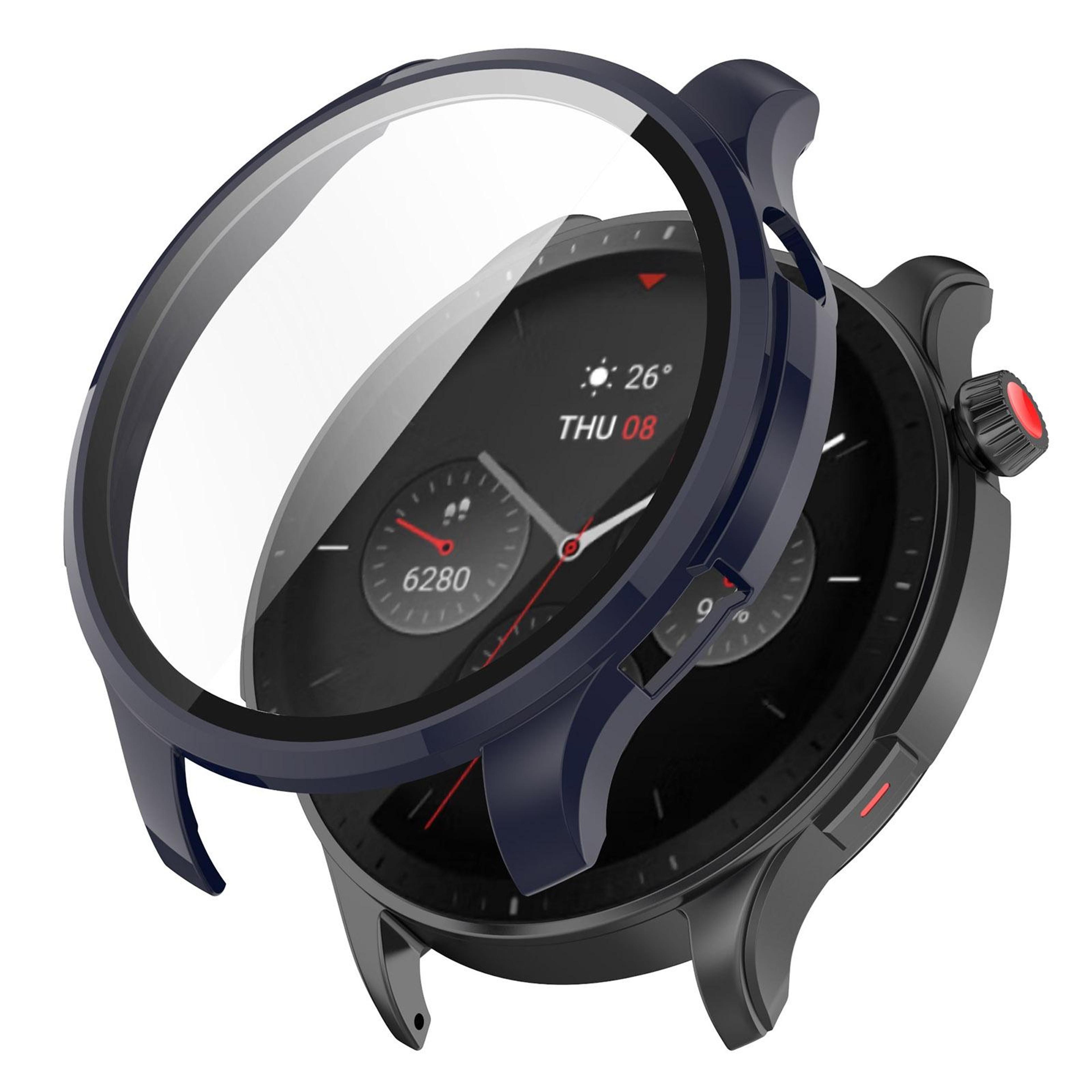 Amazfit GTR 4 GTR 4 Pro Protective Watch Case PC Frame With Tempered Glass Screen Protector 9