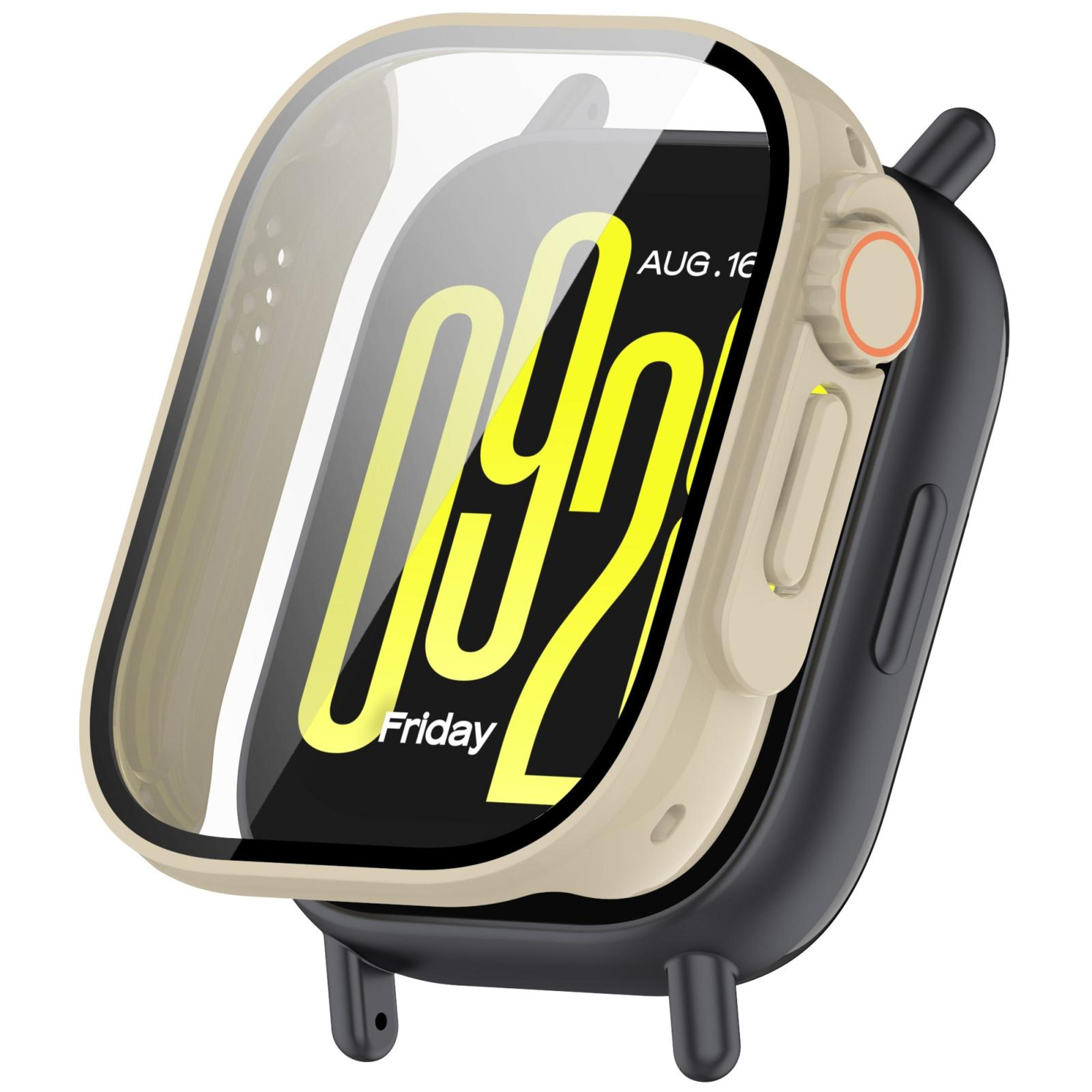 Redmi Watch 5 Lite Protective Case With Tempered Glass Screen Protector Full Coverage PC Cover 3