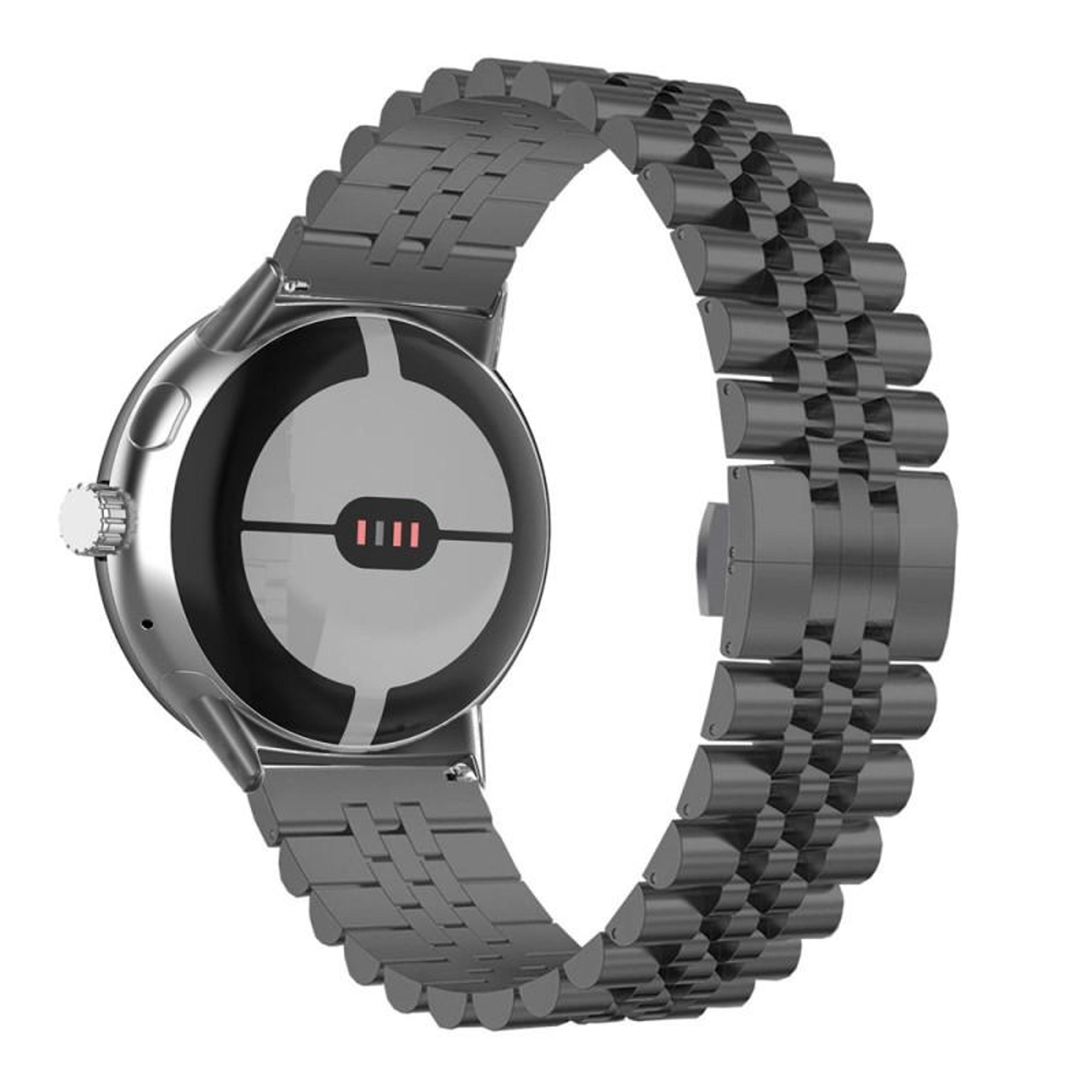 Google Pixel Watch 4 3 2 1 Stainless Steel Watch Band Seven Bead Metal Replacement Strap For 41mm 1