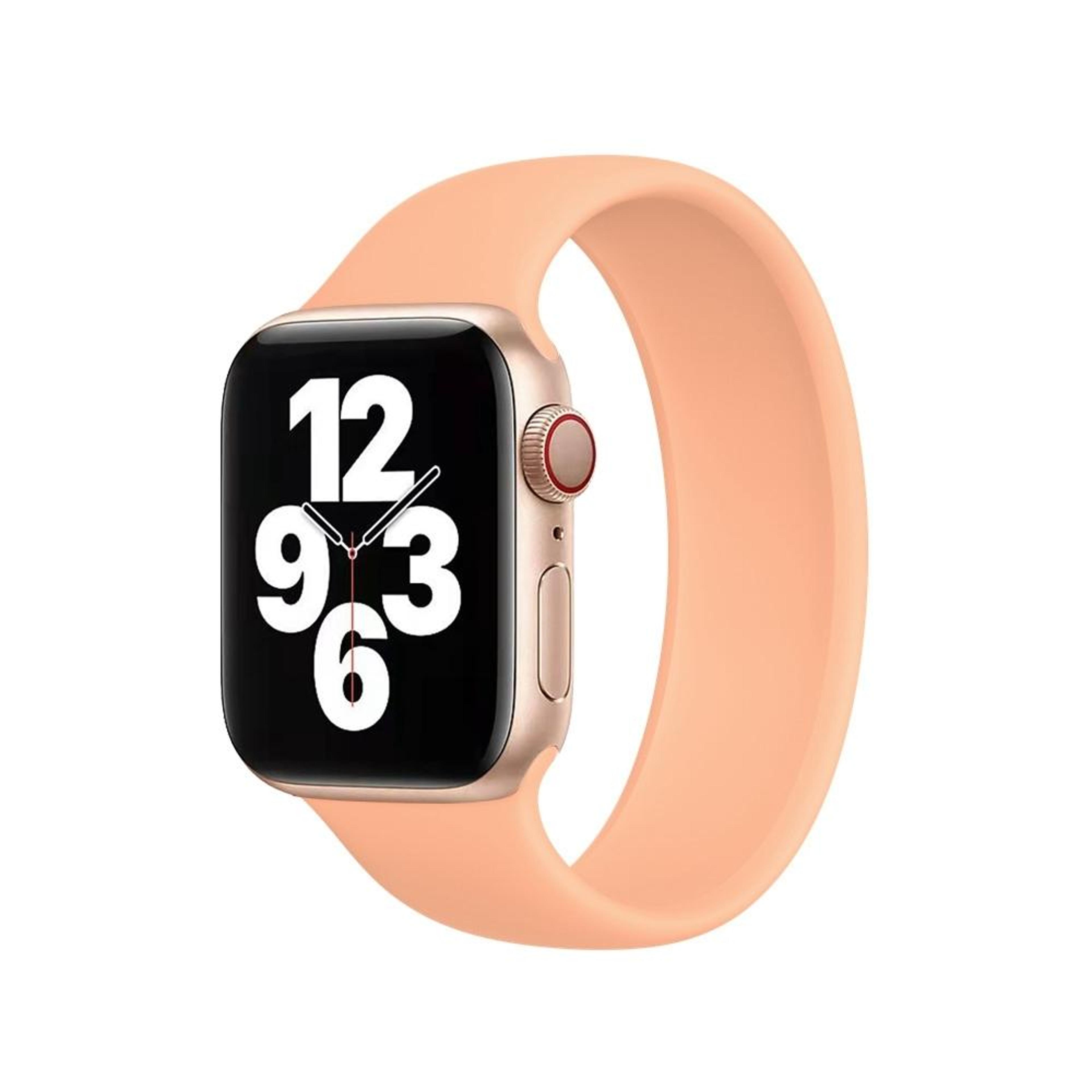 Apple Watch Silicone Watch Band Elastic Solid Color Replacement Strap 0