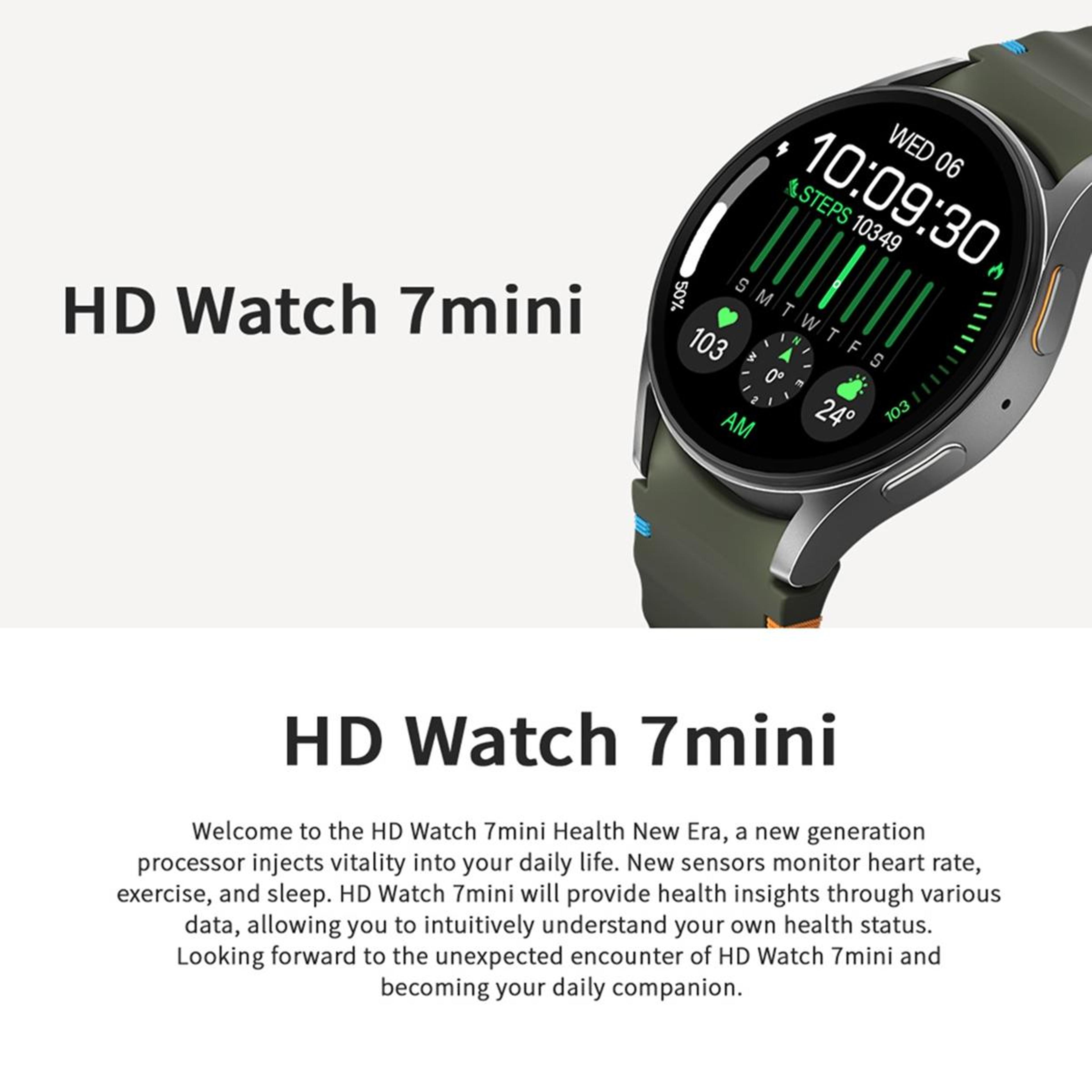 HD Watch7 Mini AMOLED Smart Watch 13 Inch Bluetooth Calling Fitness Tracker For Android And IPhone 3