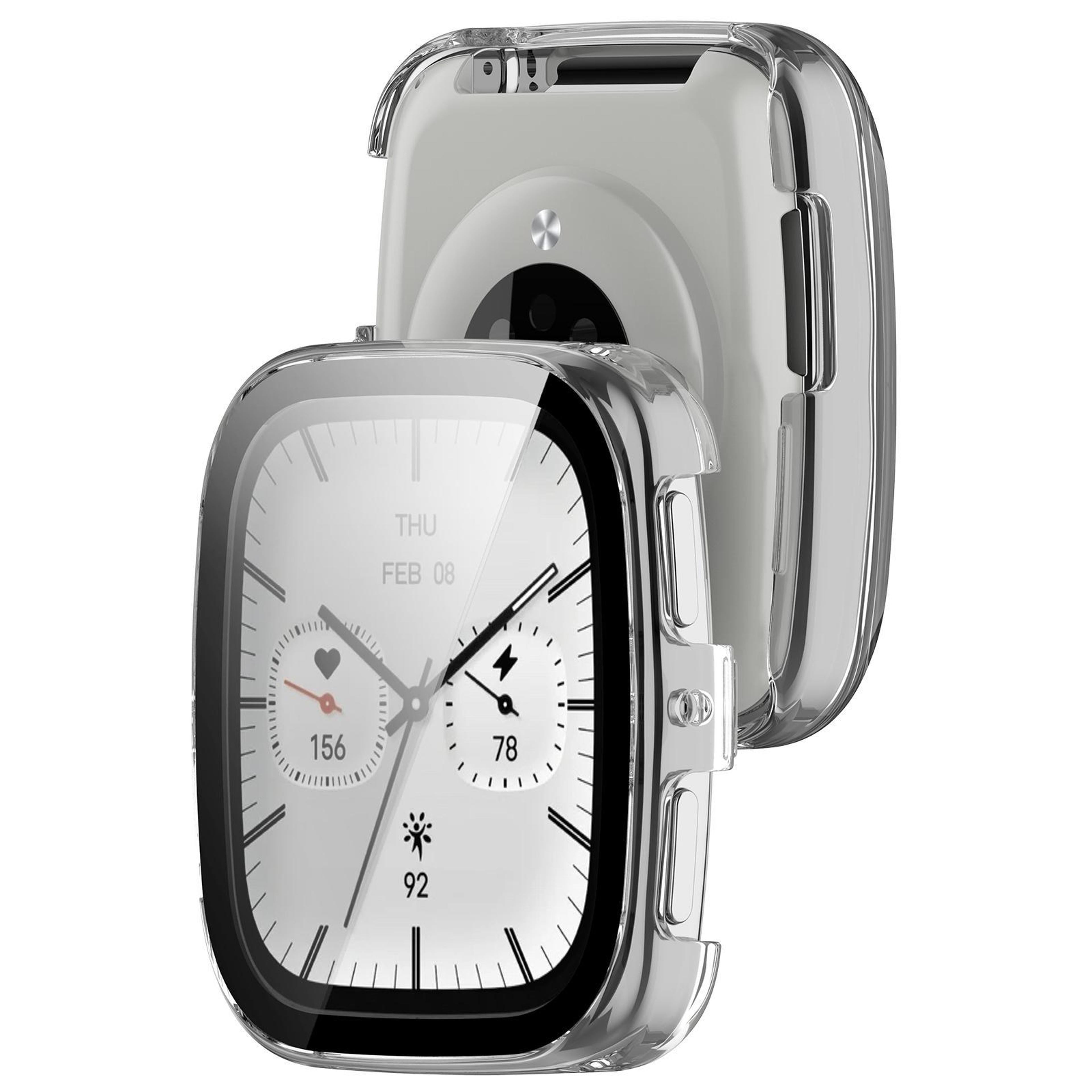 Amazfit Active 2 Square Protective Case With Tempered Glass Screen Protector PC Full Cover 2