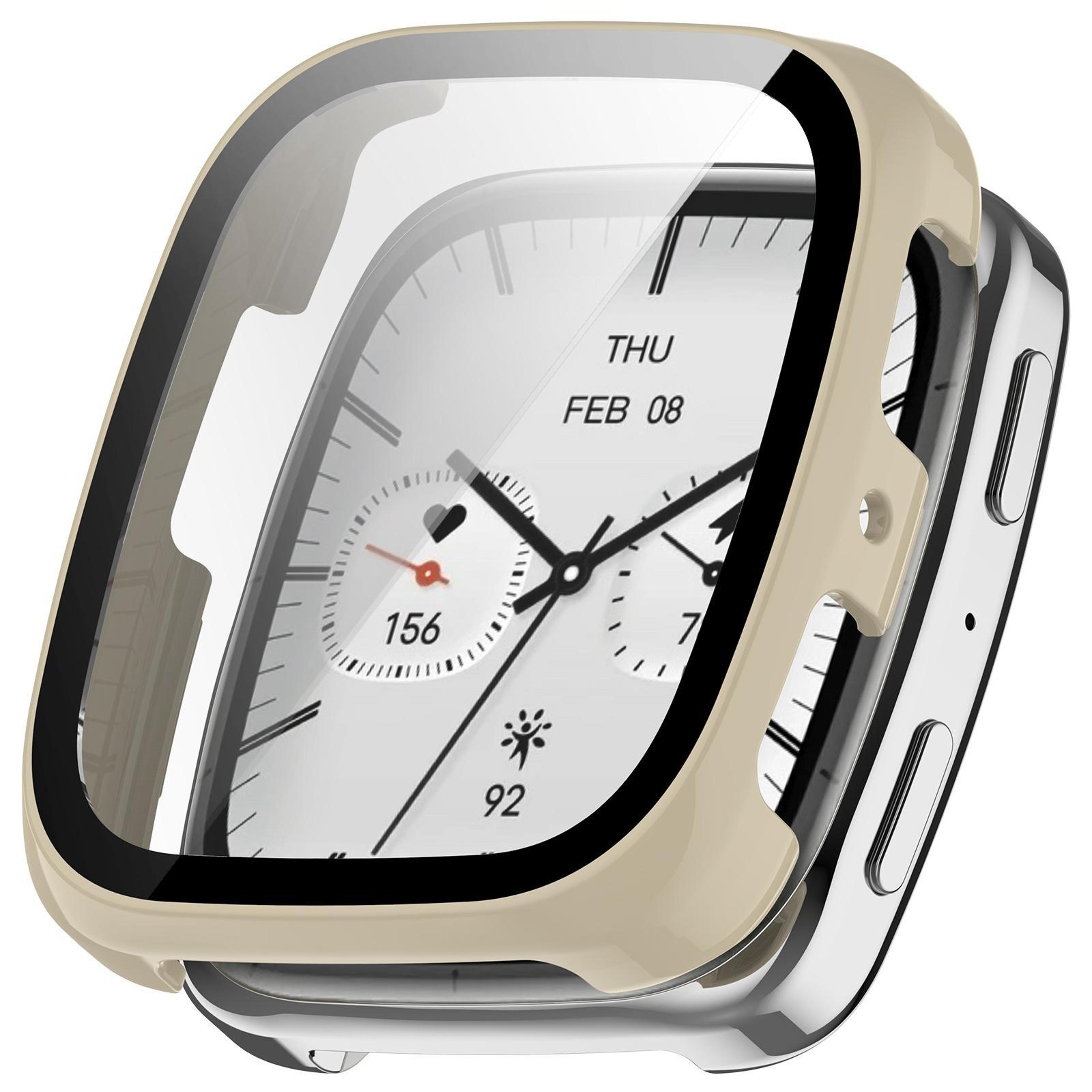 Amazfit Active 2 Square Protective Case With Tempered Glass Screen Protector PC Full Cover 4