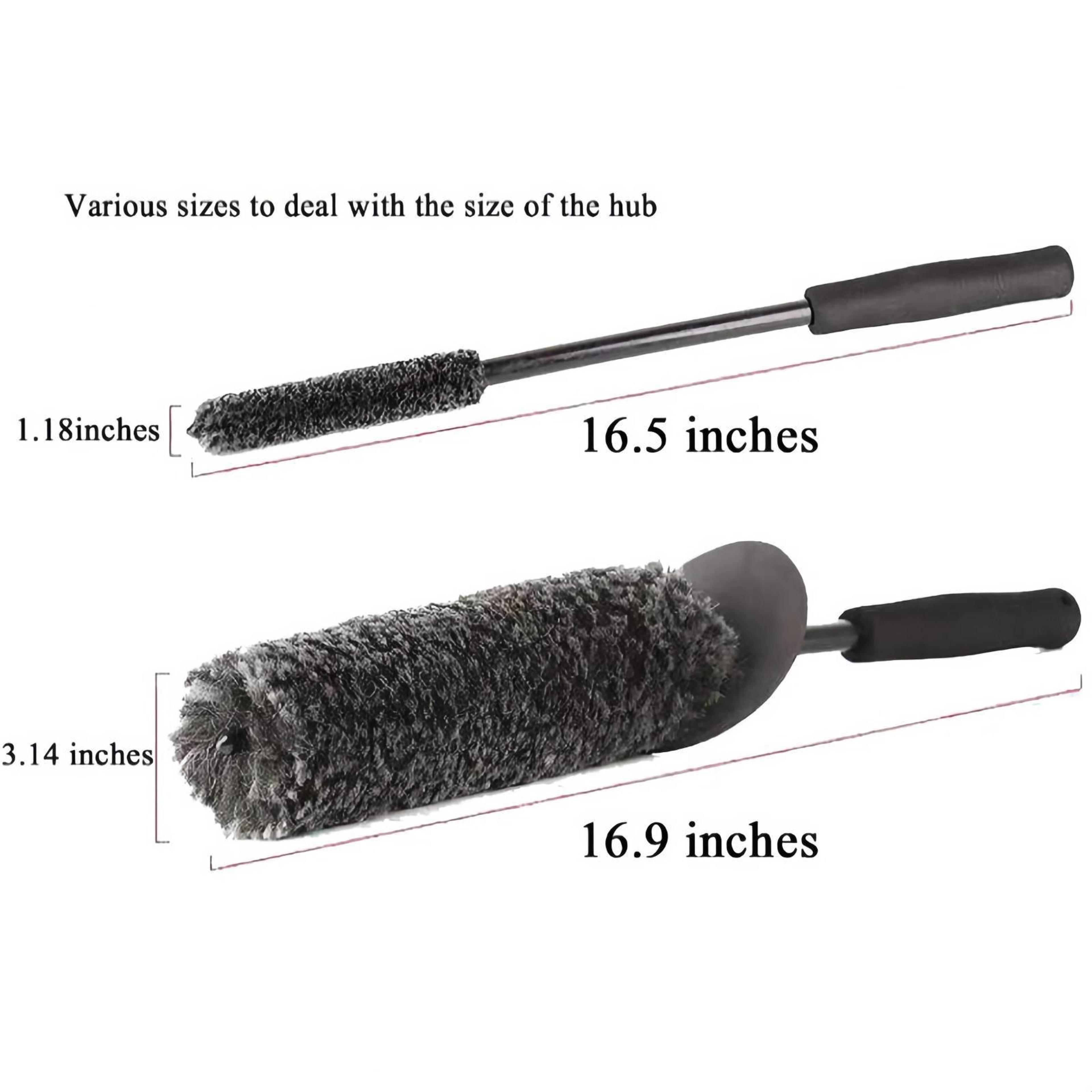 Premium Microfiber Wheel Brush Flexible Wheel Cleaning Brush For Car Rims Tires And Crevices 3