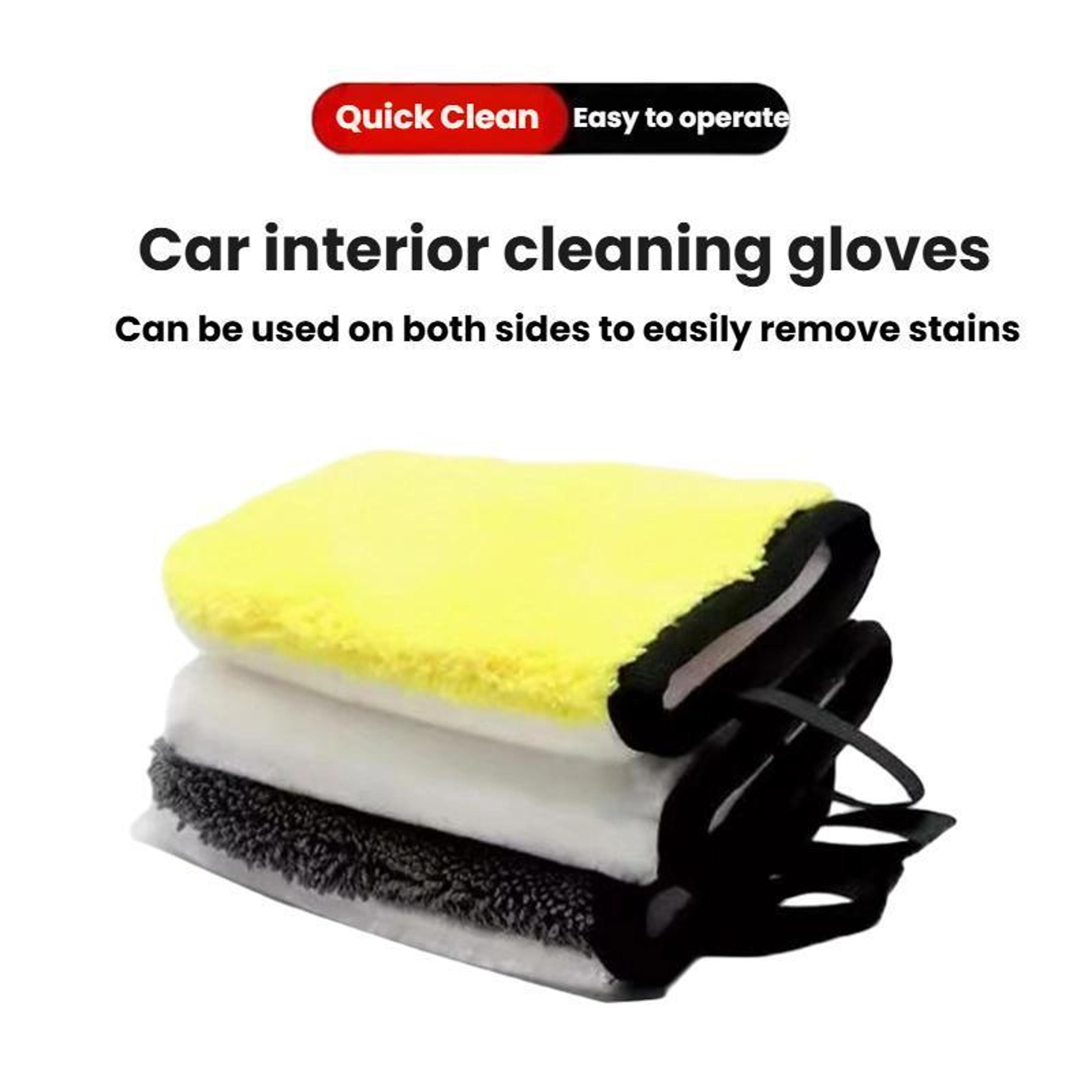 Car Interior Cleaning Gloves Reusable Car Detailing Gloves For Dashboard Seats And Door Panels 3
