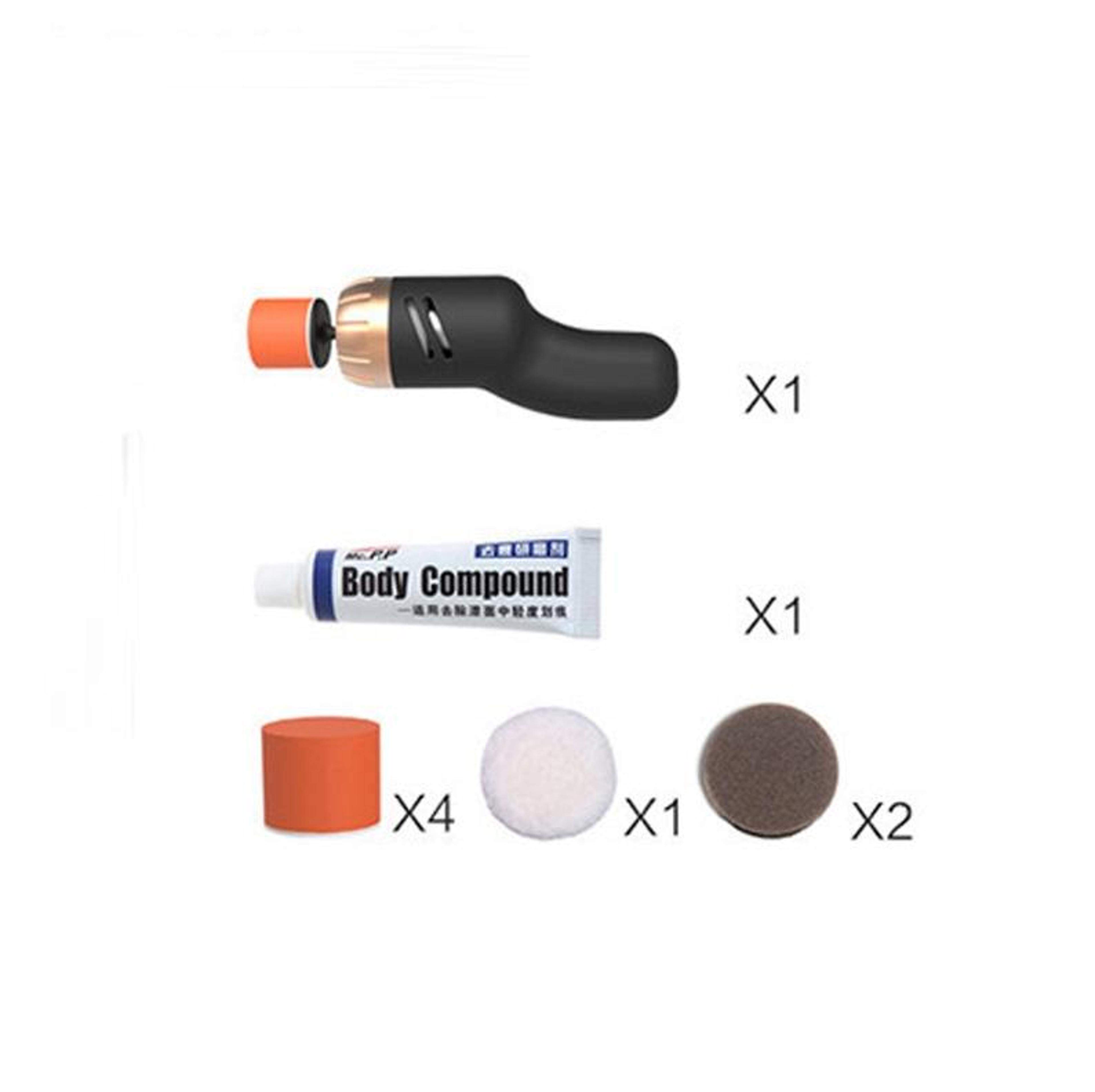 12V Car Scratch Repair Kit Paint Polishing Machine With Buffing Pads For Light Surface Scratch Remo 4