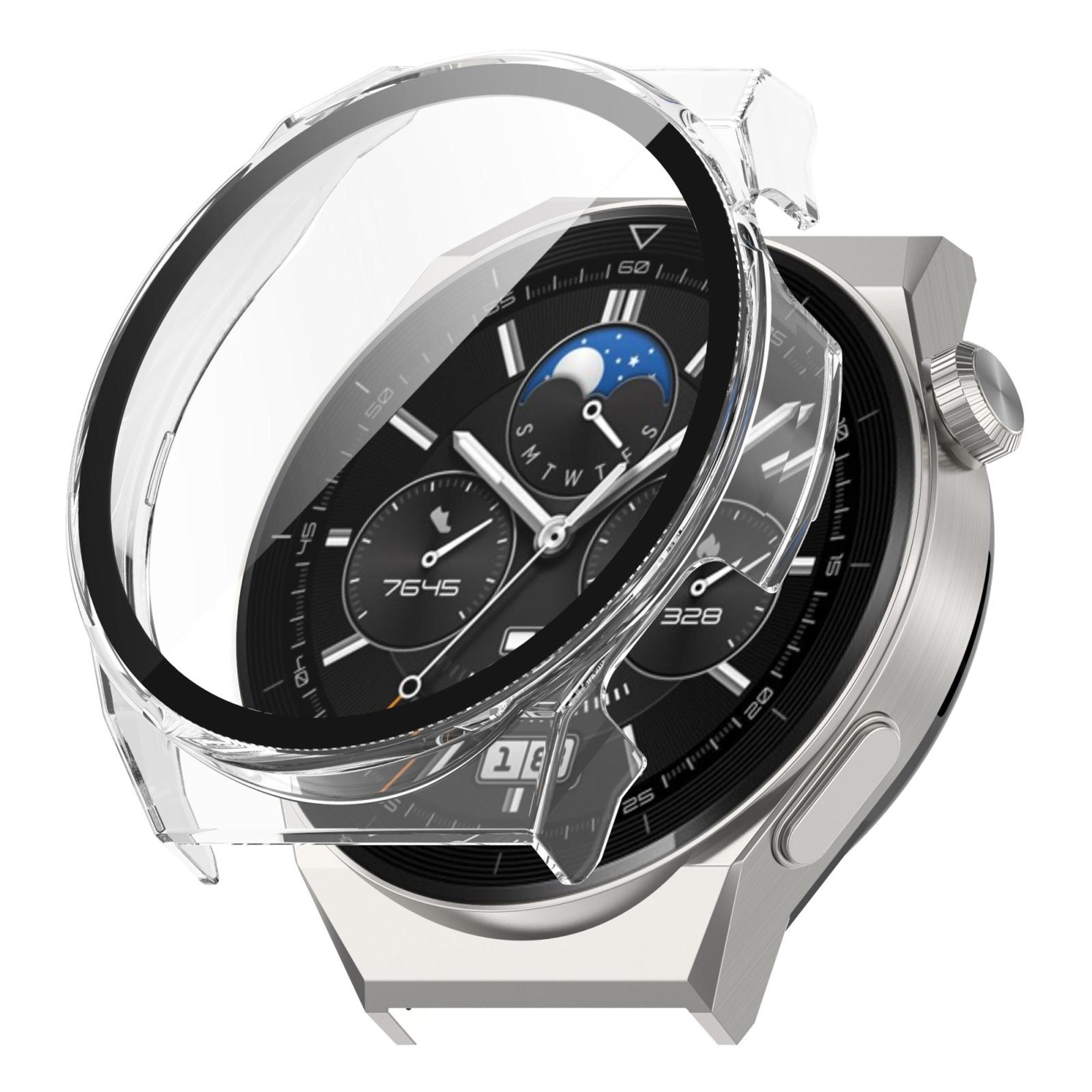 Huawei GT3 Pro 46mm Protective Case With Tempered Glass Full Coverage PC Screen Protector 6