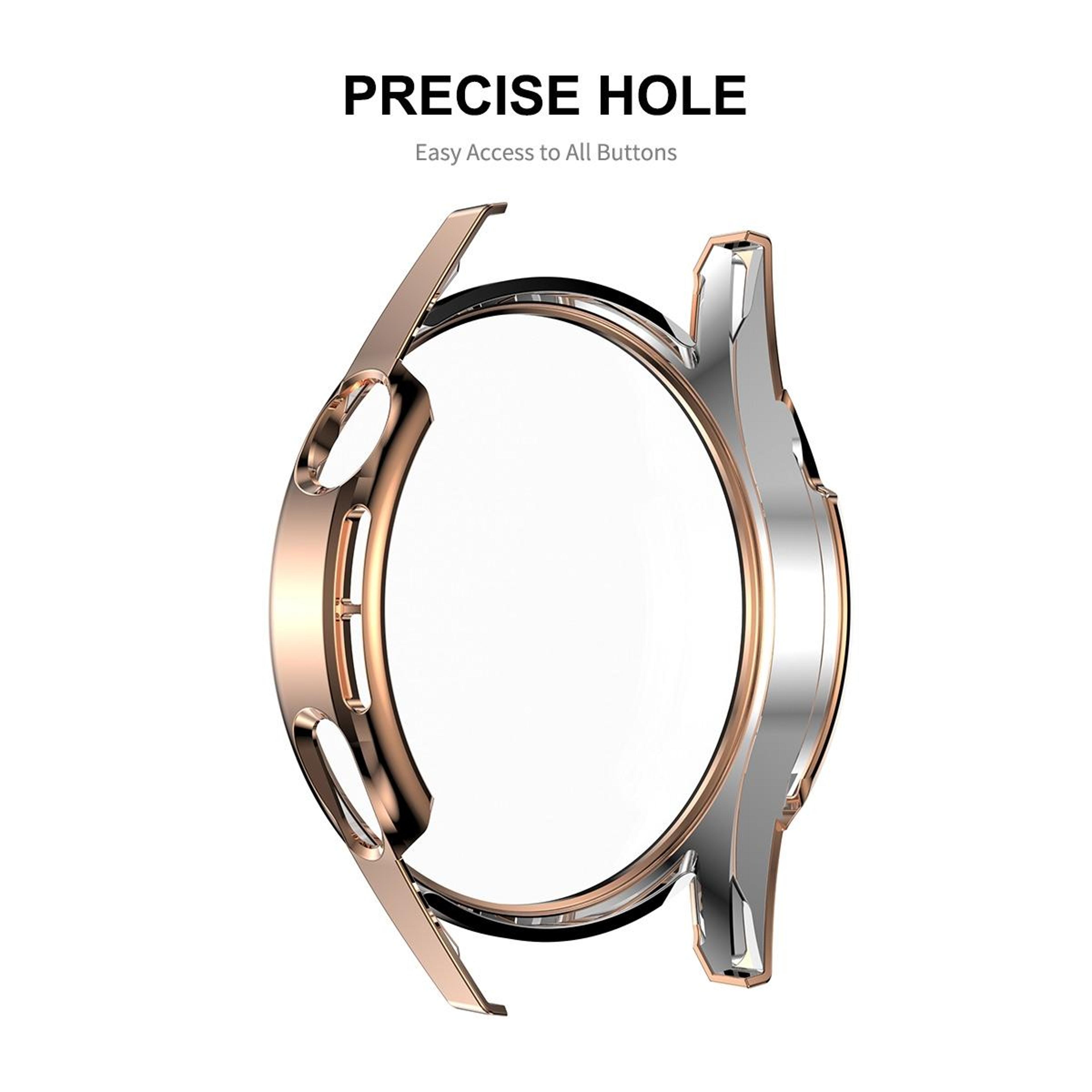ENKAY Huawei Watch GT 3 42mm Case With Tempered Glass Screen Protector Full Coverage PC Watch Cover 3