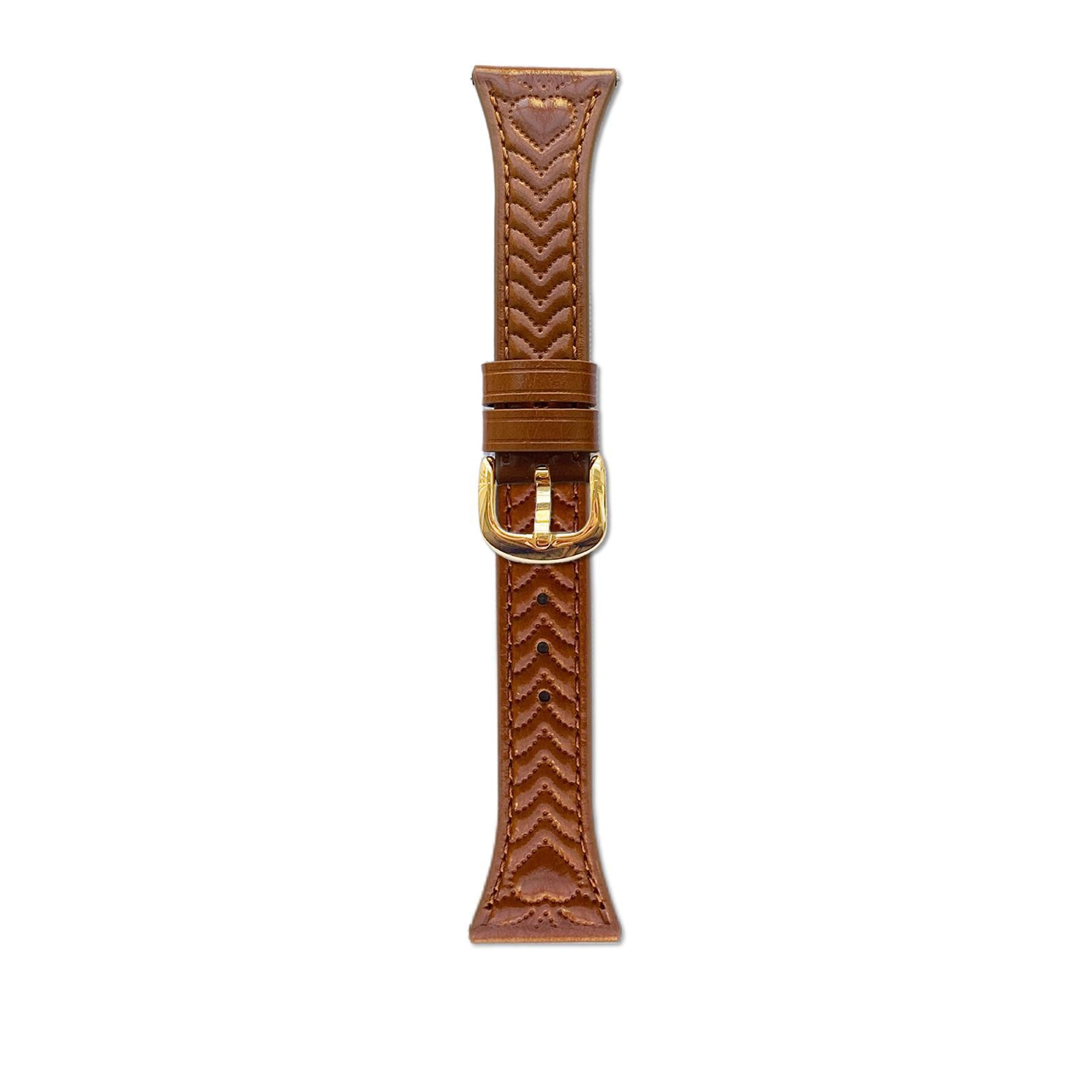 Heart Embossed Samsung Galaxy Watch3 45mm Band 22mm Leather Watch Band Replacement Strap 15