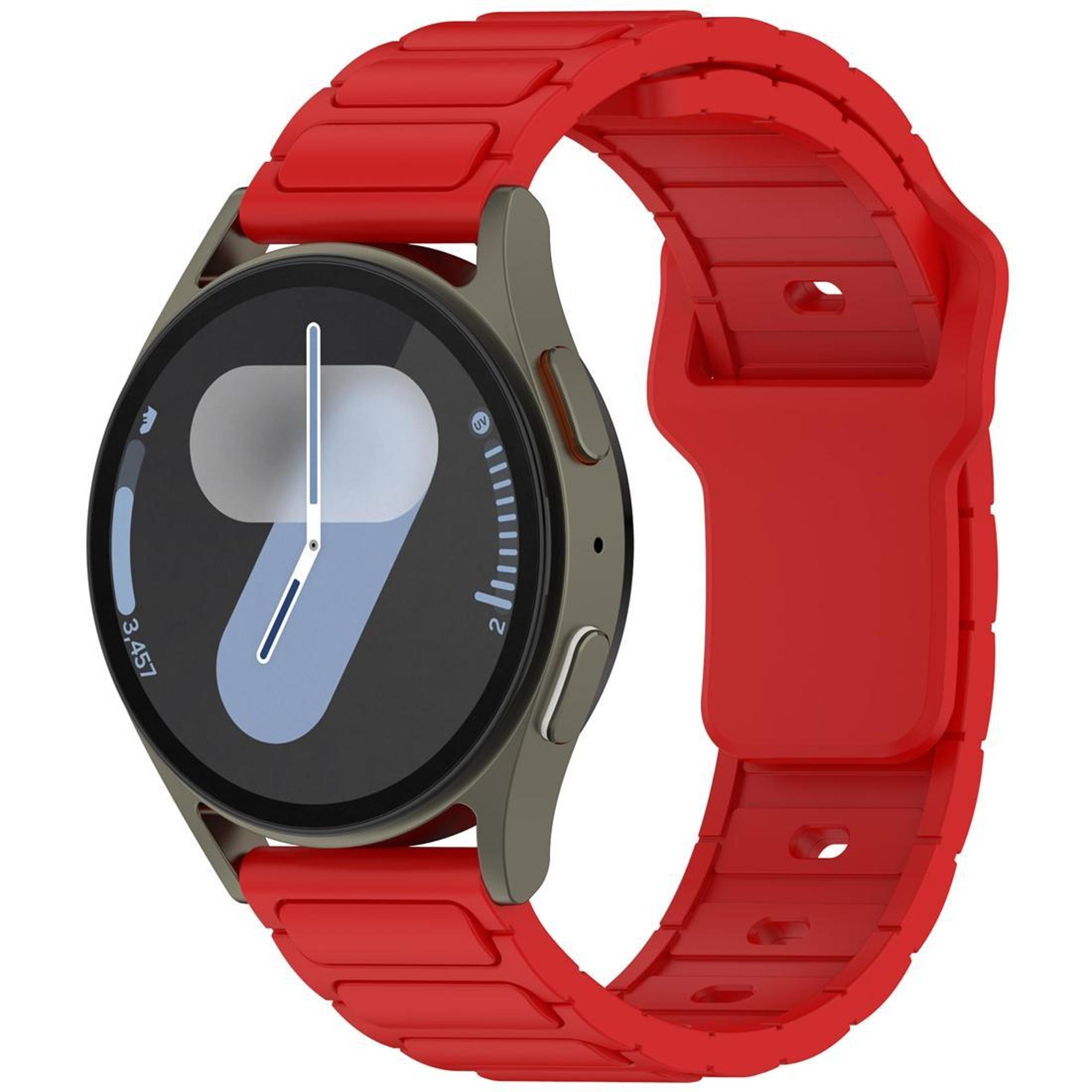 Silicone Watch Band Shaped Soft Adjustable Replacement Strap For Smartwatches 12