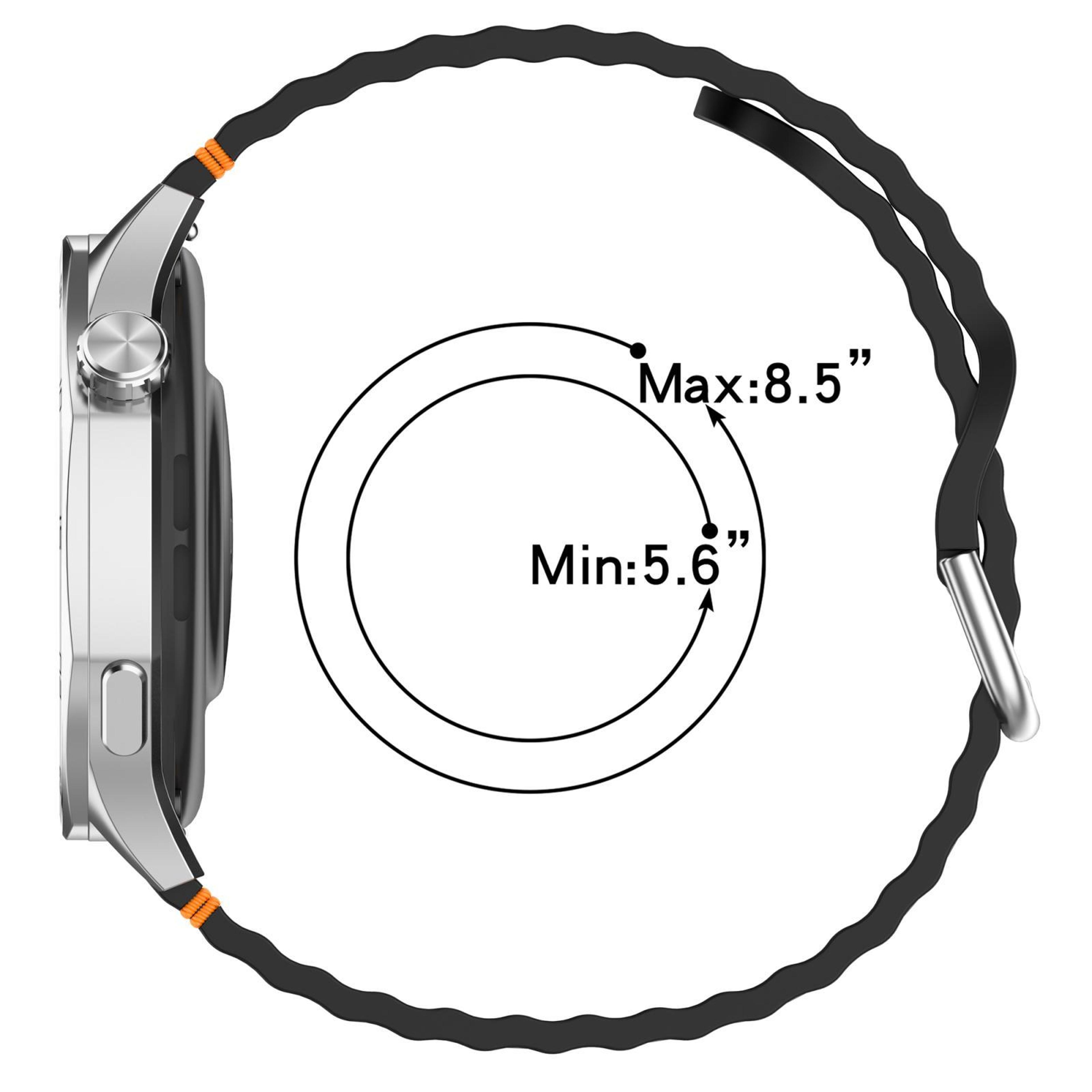 COROS Pace 3 Silicone Watch Band 22mm Wavy Grain Quick Release Replacement Strap 12