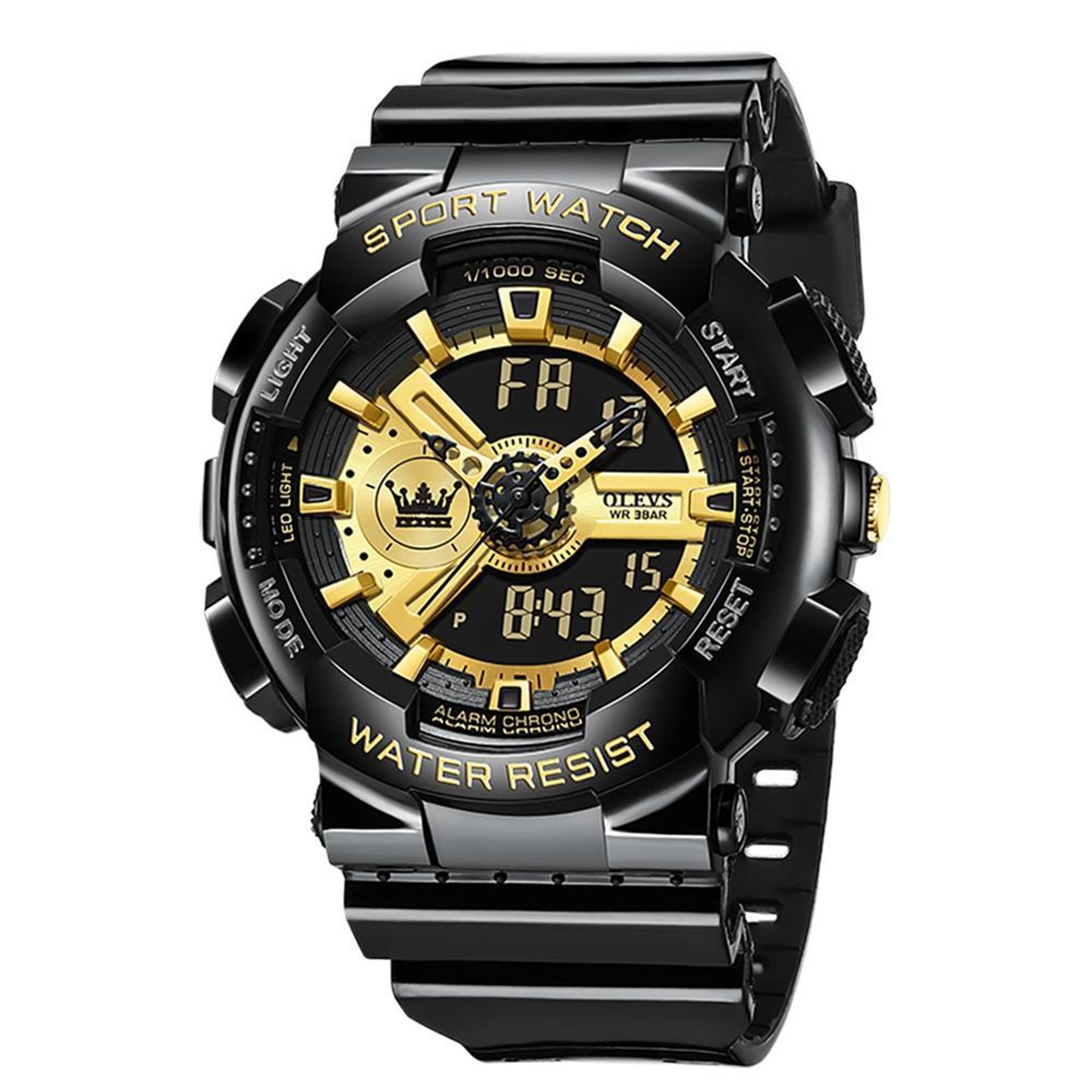 OLEVS 1102 Waterproof Digital Watch For Men Multifunction LED Sports Wrist Watch 2