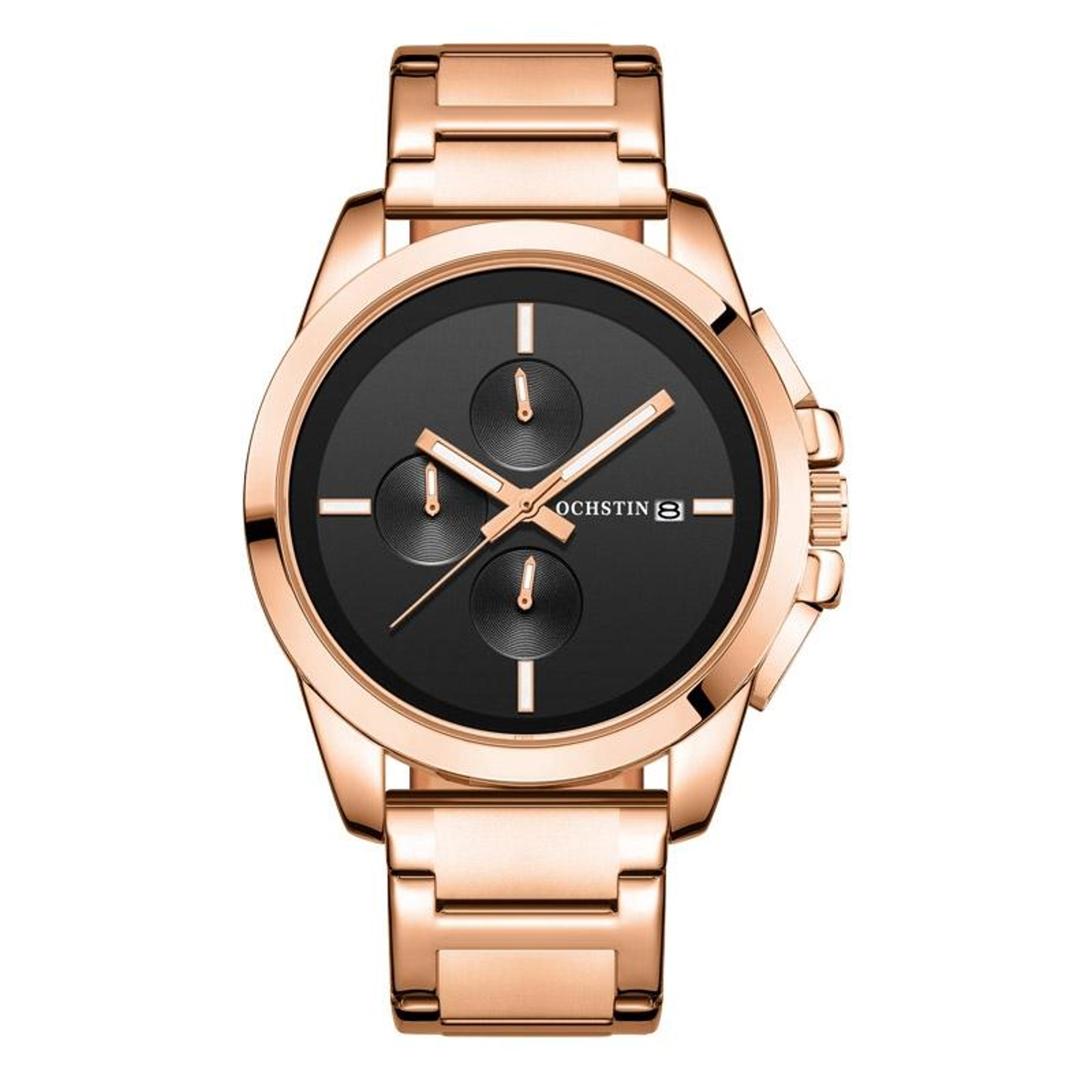 OCHSTIN 6059C Mens Quartz Watch Multifunction Stainless Steel Watch Business Wristwatch 7