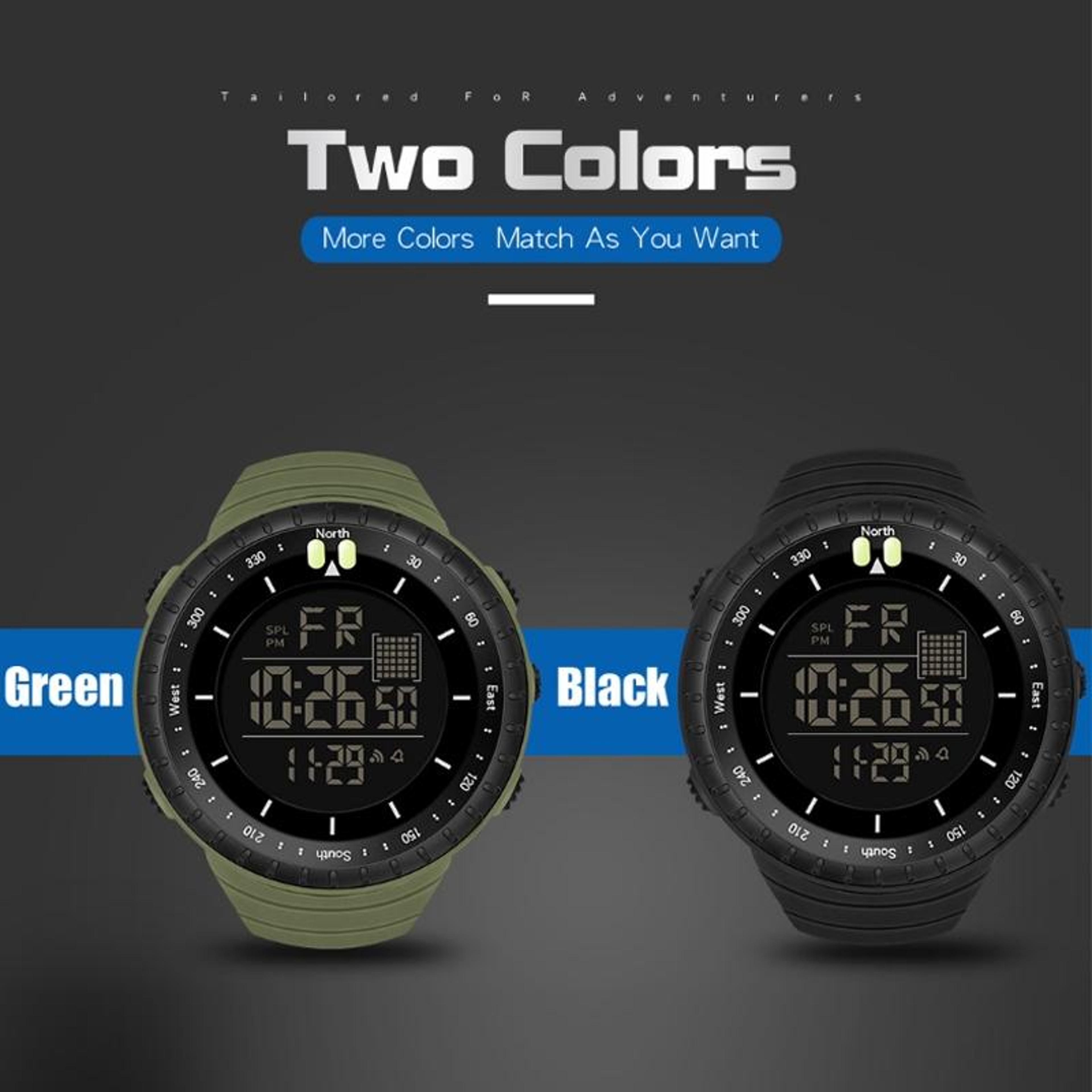 SYNOKE 9648 B Waterproof Digital Sports Watch For Men With Large Luminous Display 1
