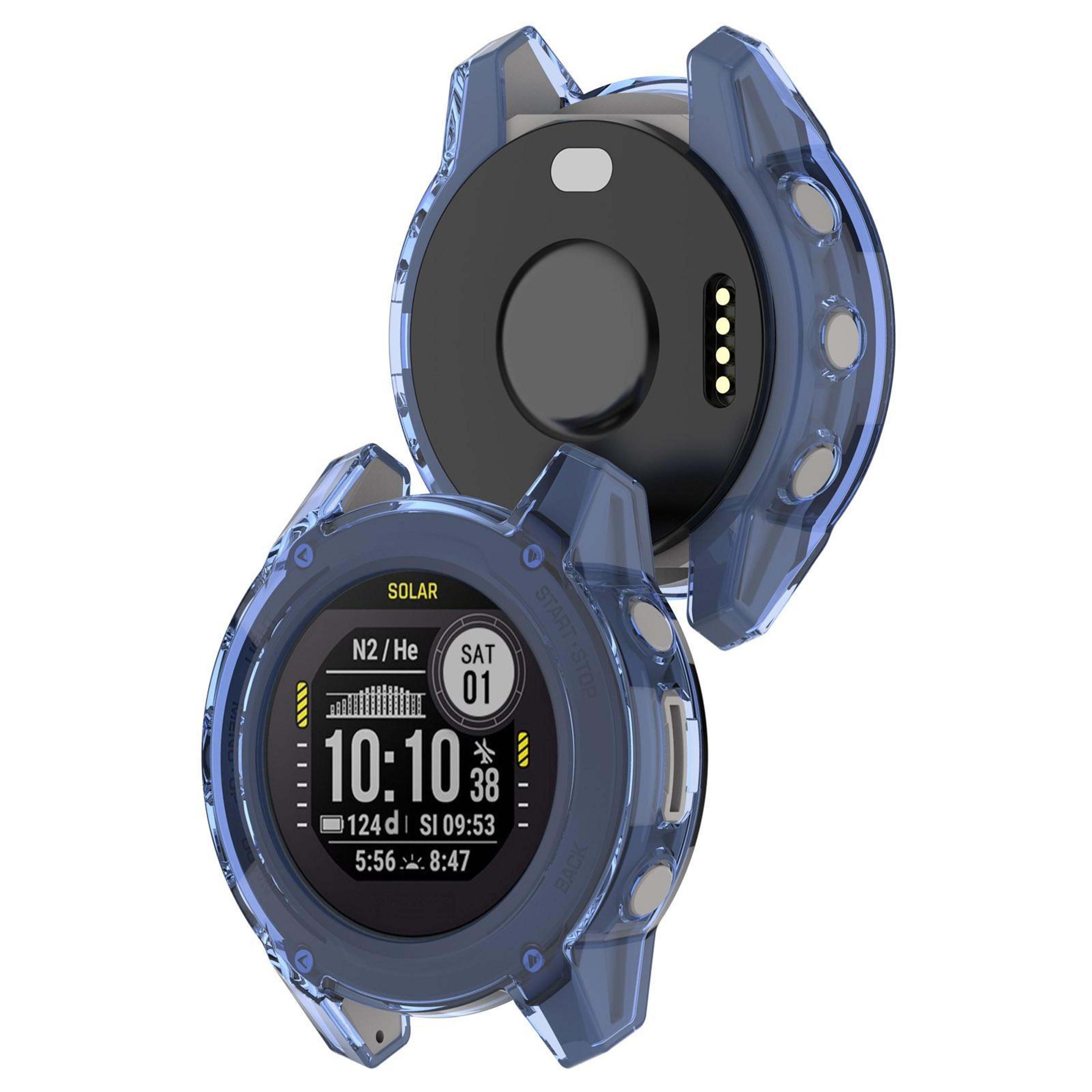 Garmin Descent G2 Case Flexible TPU Watch Cover Half Coverage Translucent Protective Case 5