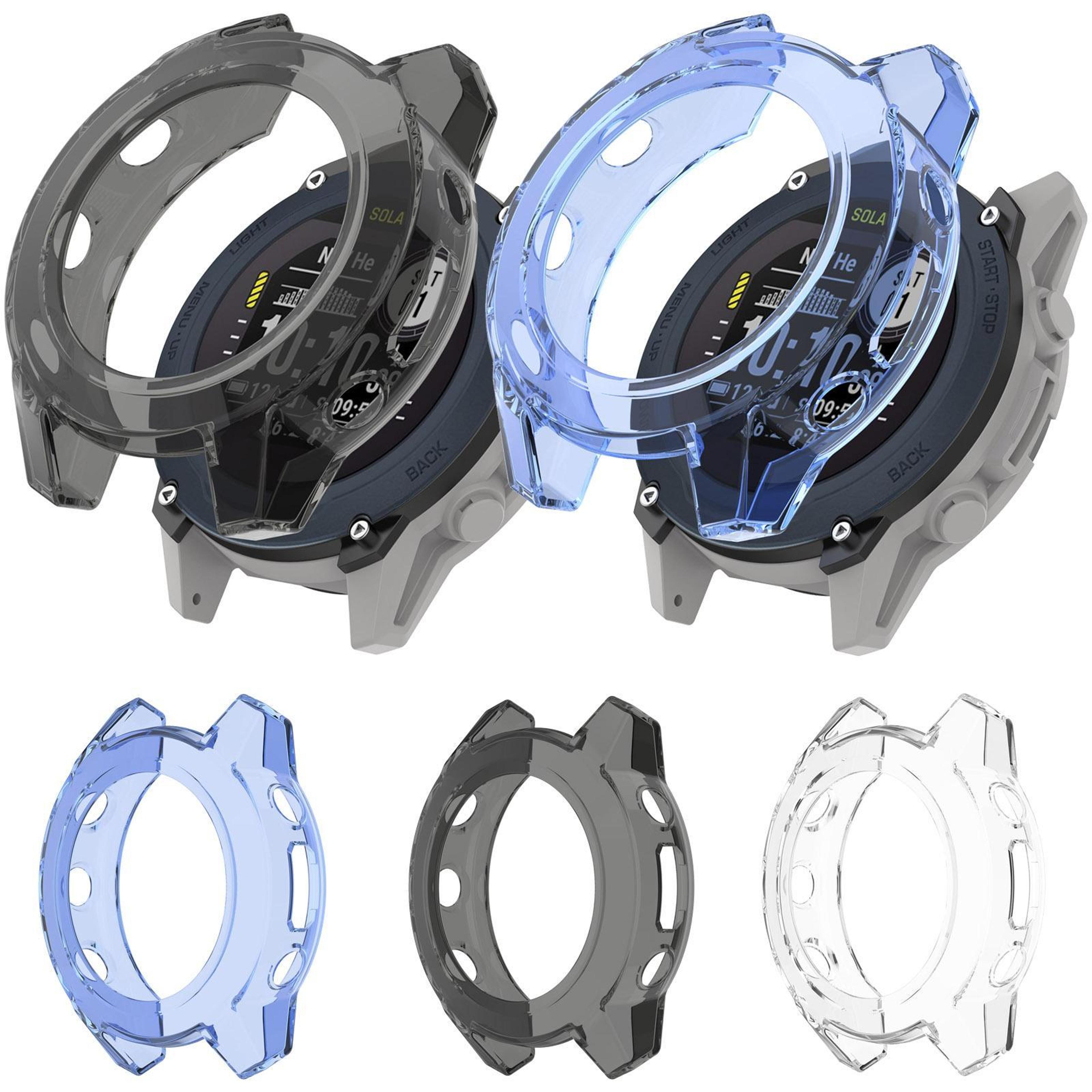 Garmin Descent G2 Case Flexible TPU Watch Cover Half Coverage Translucent Protective Case 8
