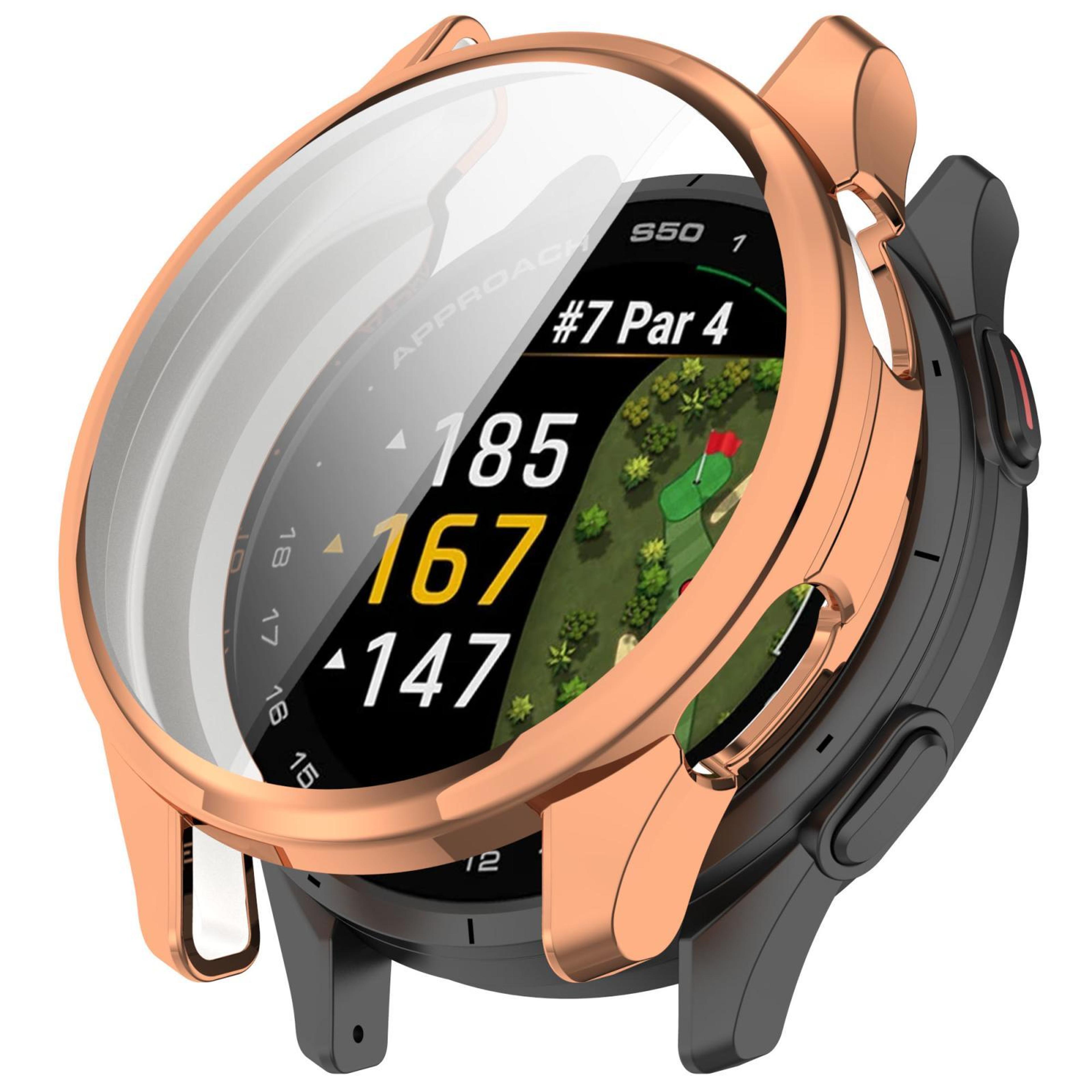 Garmin Approach S50 TPU Watch Case Full Coverage Protective Cover Electroplated Bumper 1