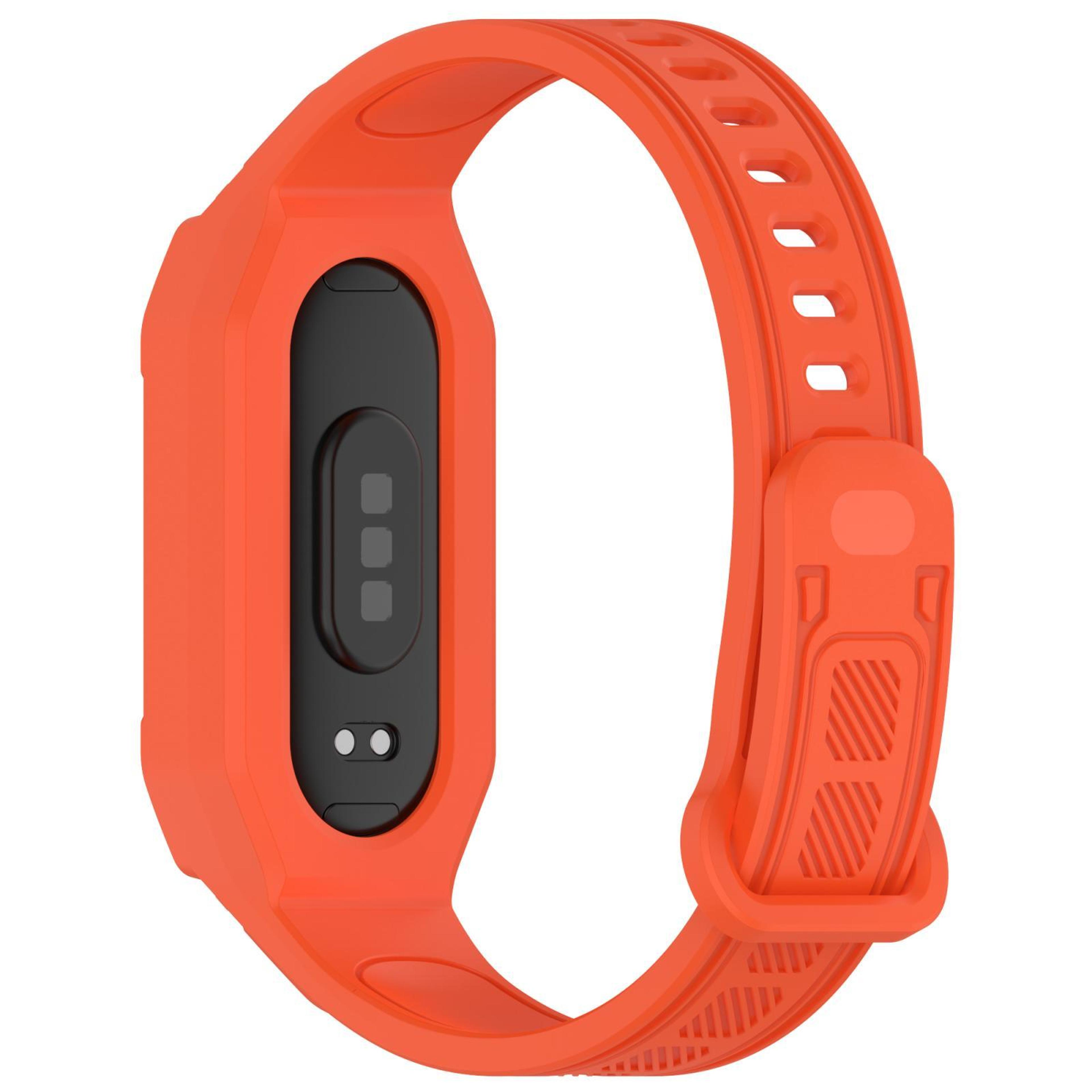 Xiaomi Smart Band 9 8 7 6 5 Silicone Watch Band Twill Integrated Protective Watch Strap 1