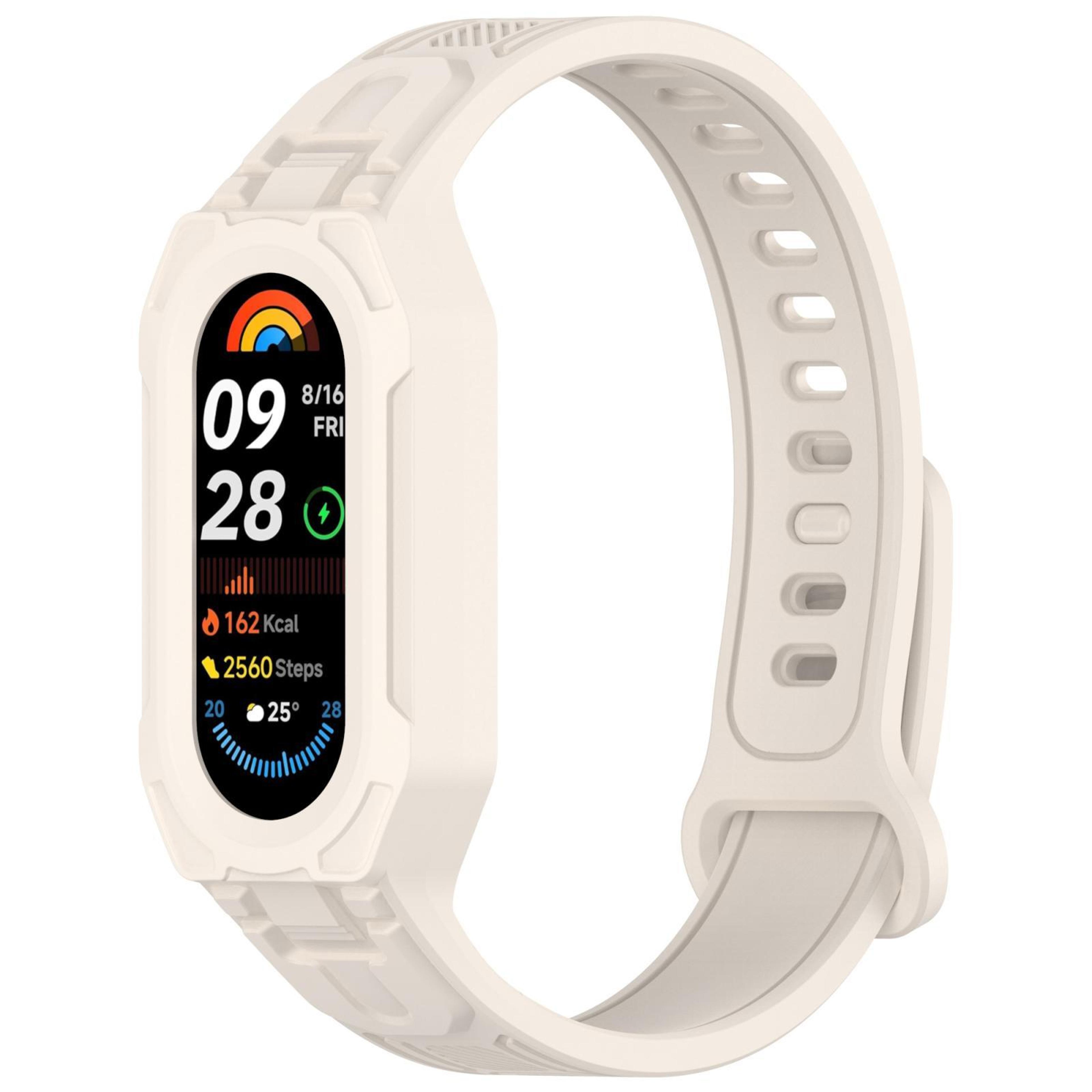 Xiaomi Smart Band 9 8 7 6 5 Silicone Watch Band Twill Integrated Protective Watch Strap 7