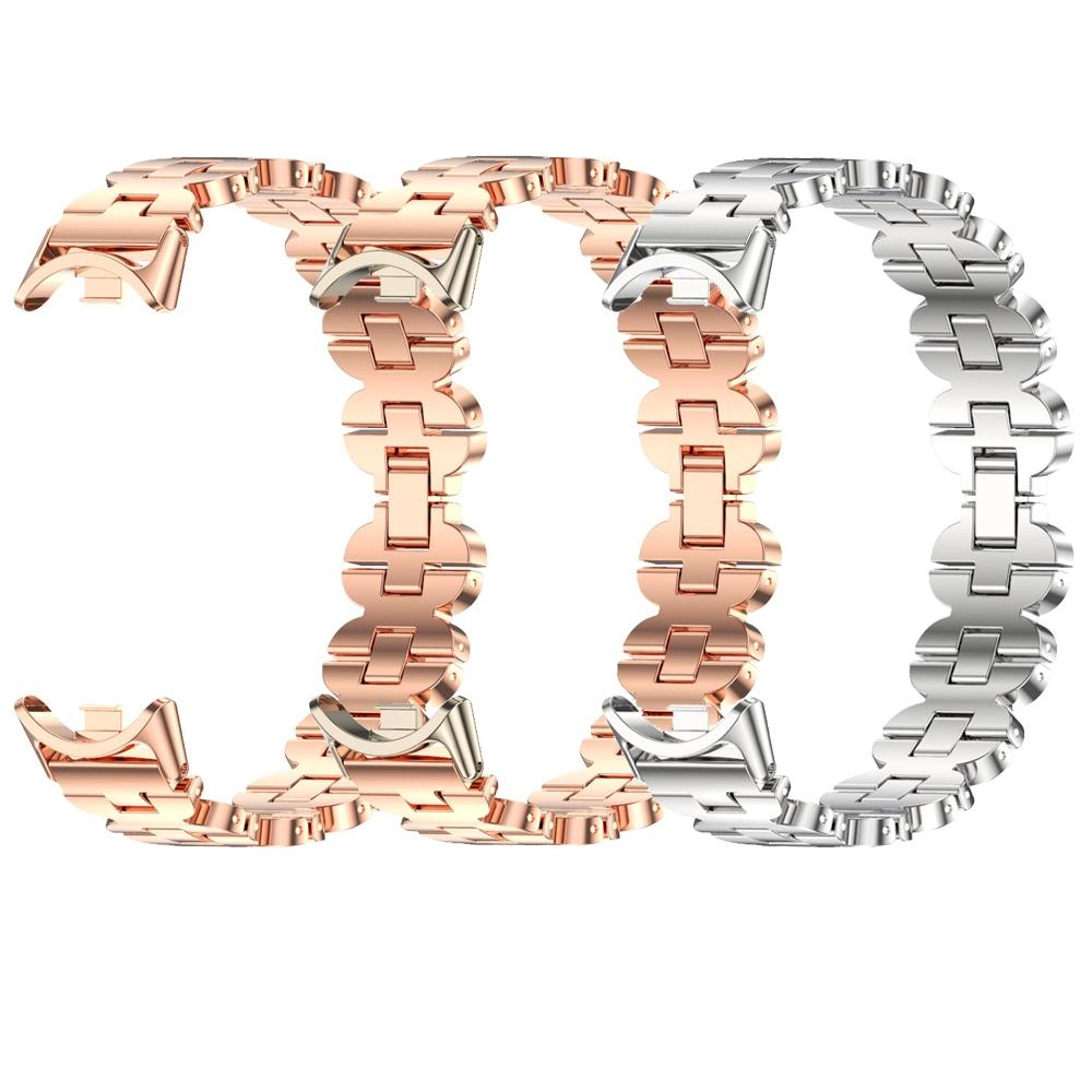 Mijobs Xiaomi Smart Band 10 Strap Stainless Steel Bone Chain Watch Band For Smart Band 10 9 8 4