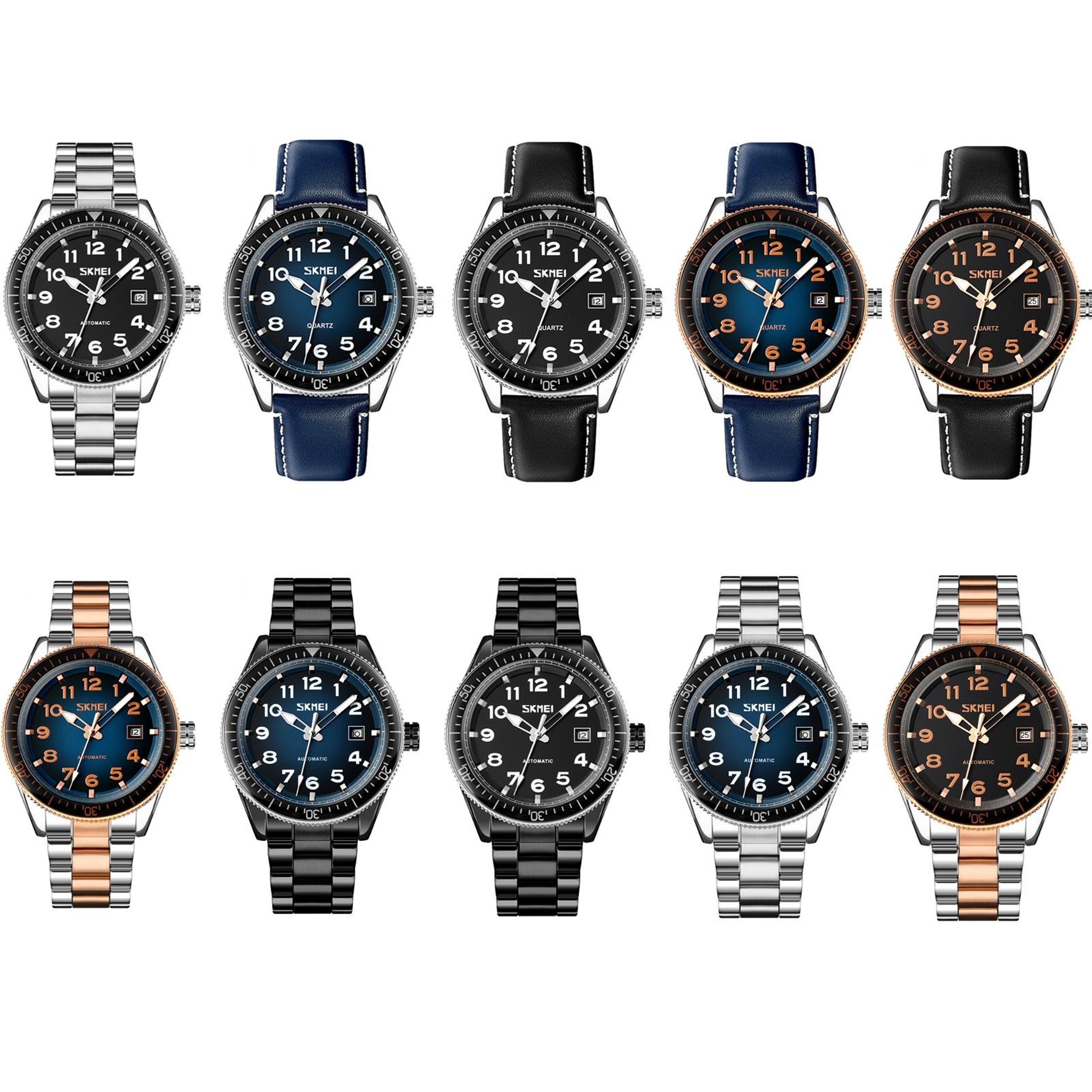 SKMEI 9232 Quartz Watch Waterproof Stainless Steel Watch With Date Display 1