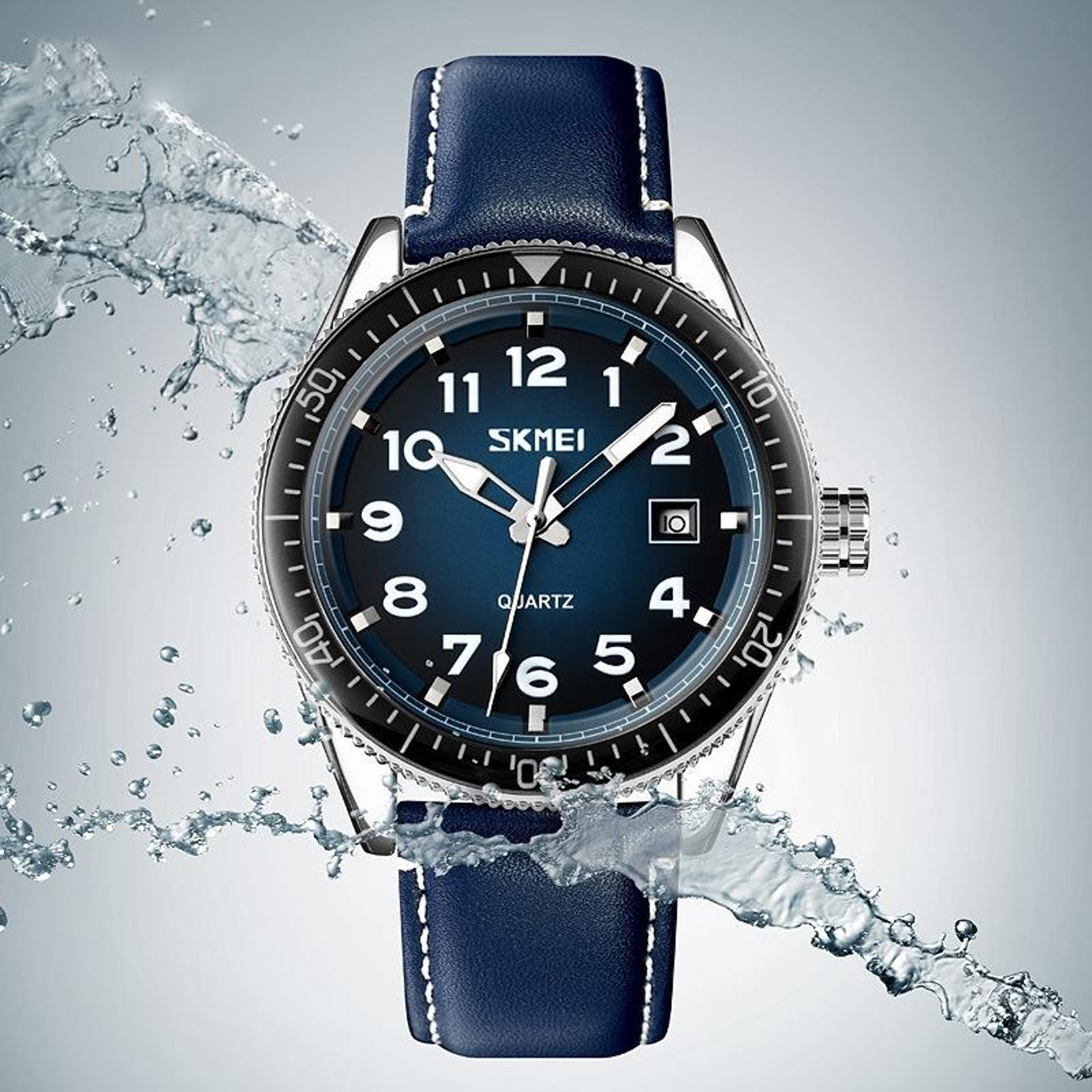 SKMEI 9232 Quartz Watch Waterproof Stainless Steel Watch With Date Display 8