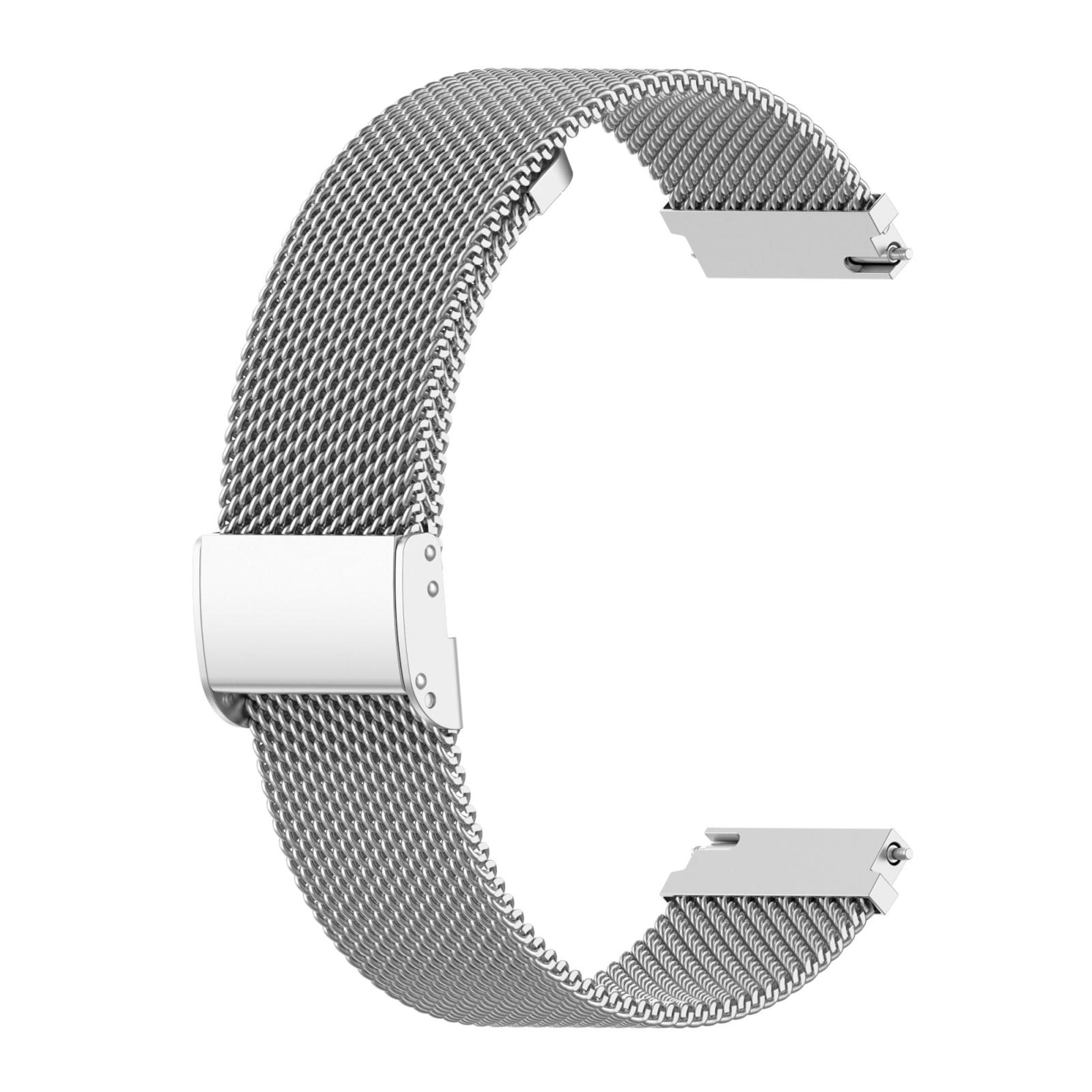 Stainless Steel Mesh Watch Band Snap Fit Replacement Watch Strap For Smartwatches 4
