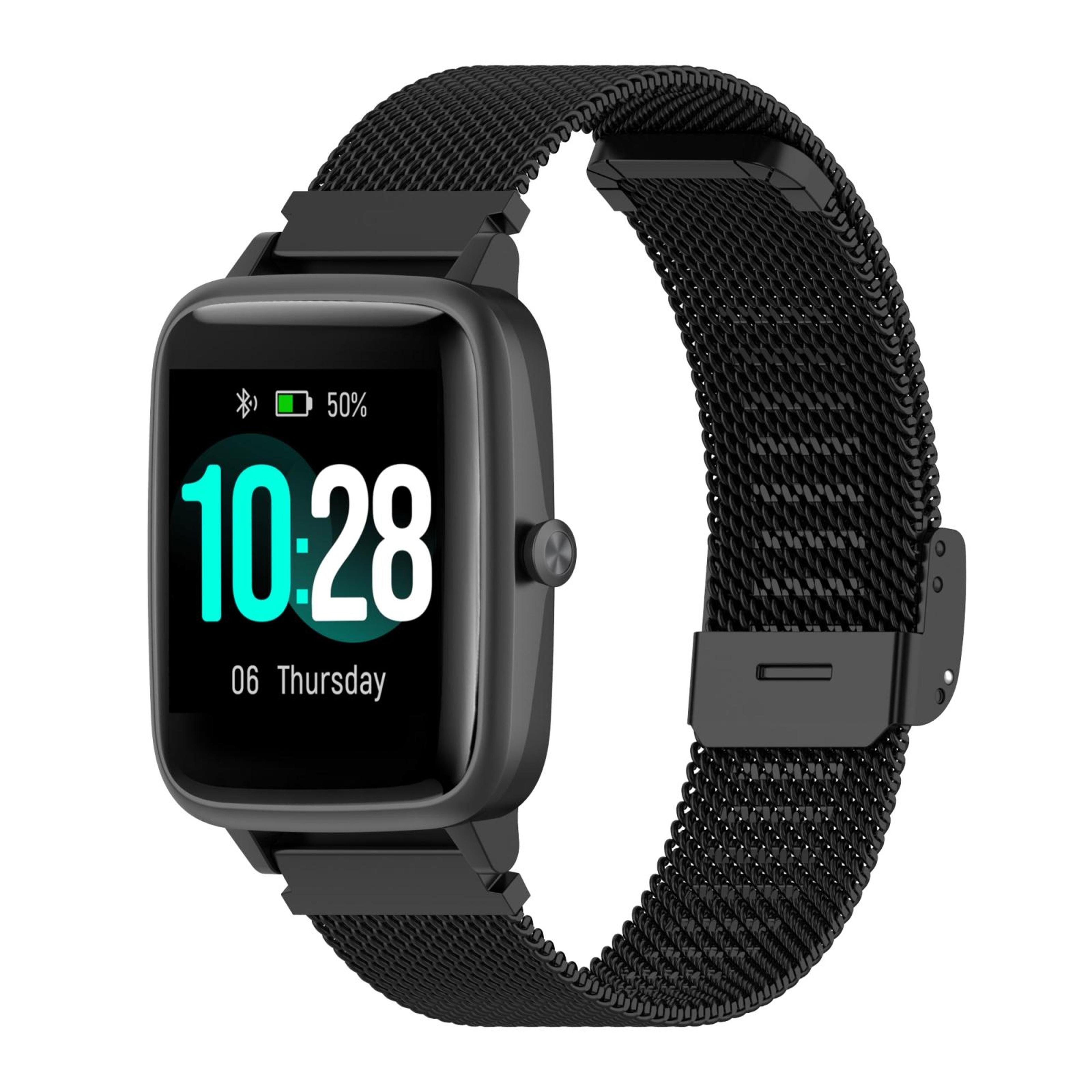 Stainless Steel Mesh Watch Band Snap Fit Replacement Watch Strap For Smartwatches 9